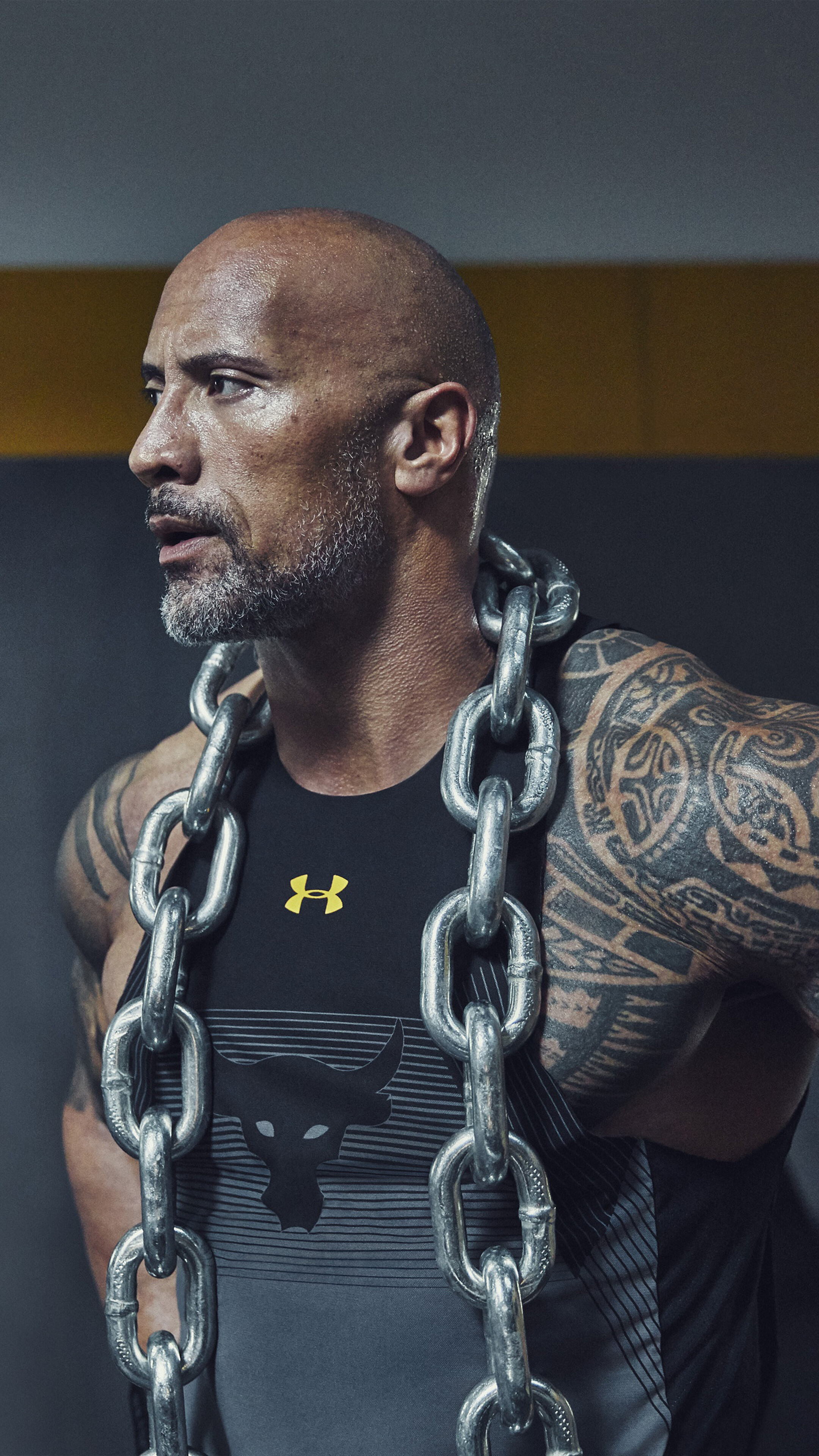 Dwayne Johnson, Work out wallpapers, 2160x3840 4K Phone