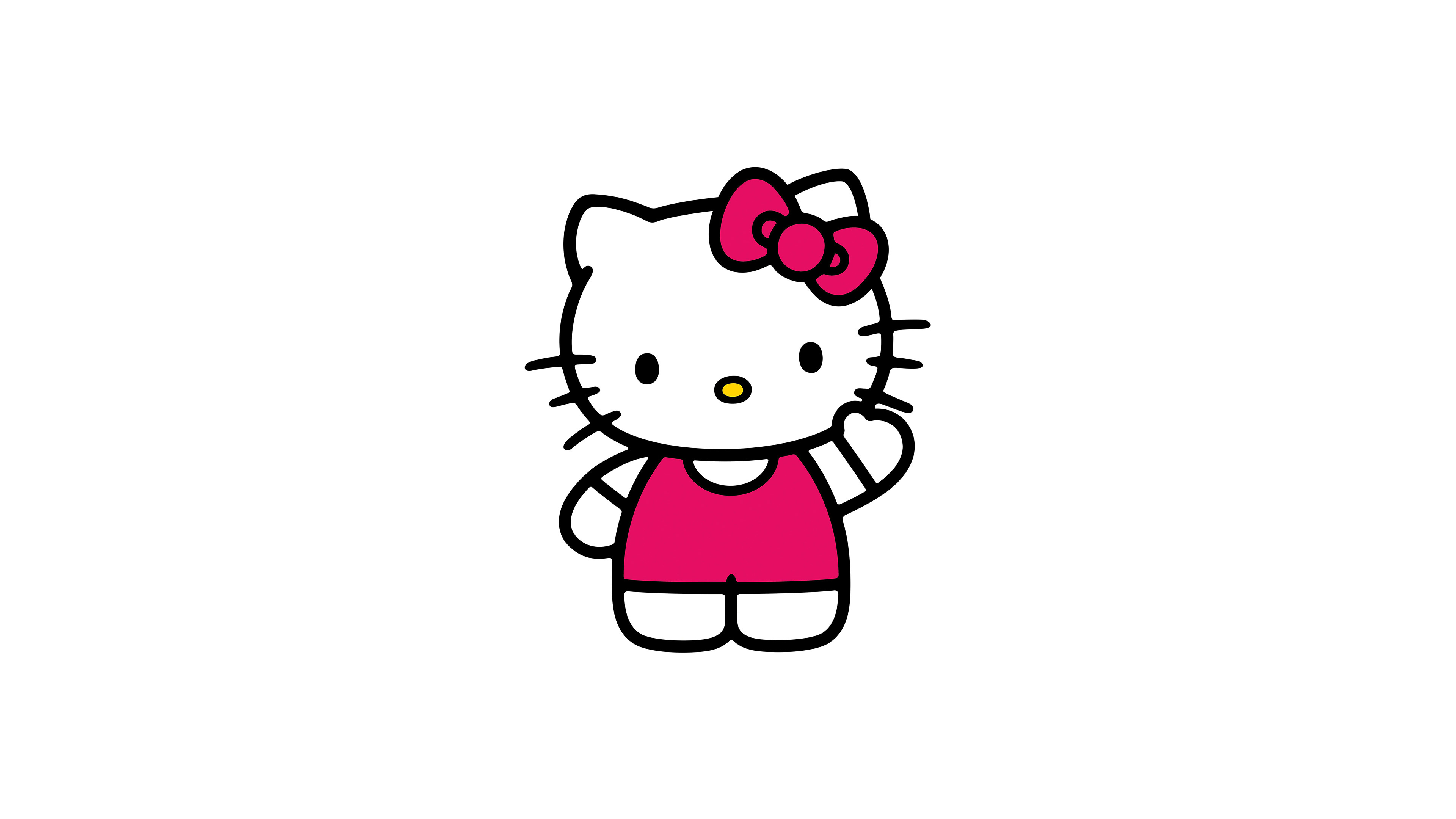 Hello Kitty, Minimalist art, Cute and modern, Simple yet captivating, 3840x2160 4K Desktop