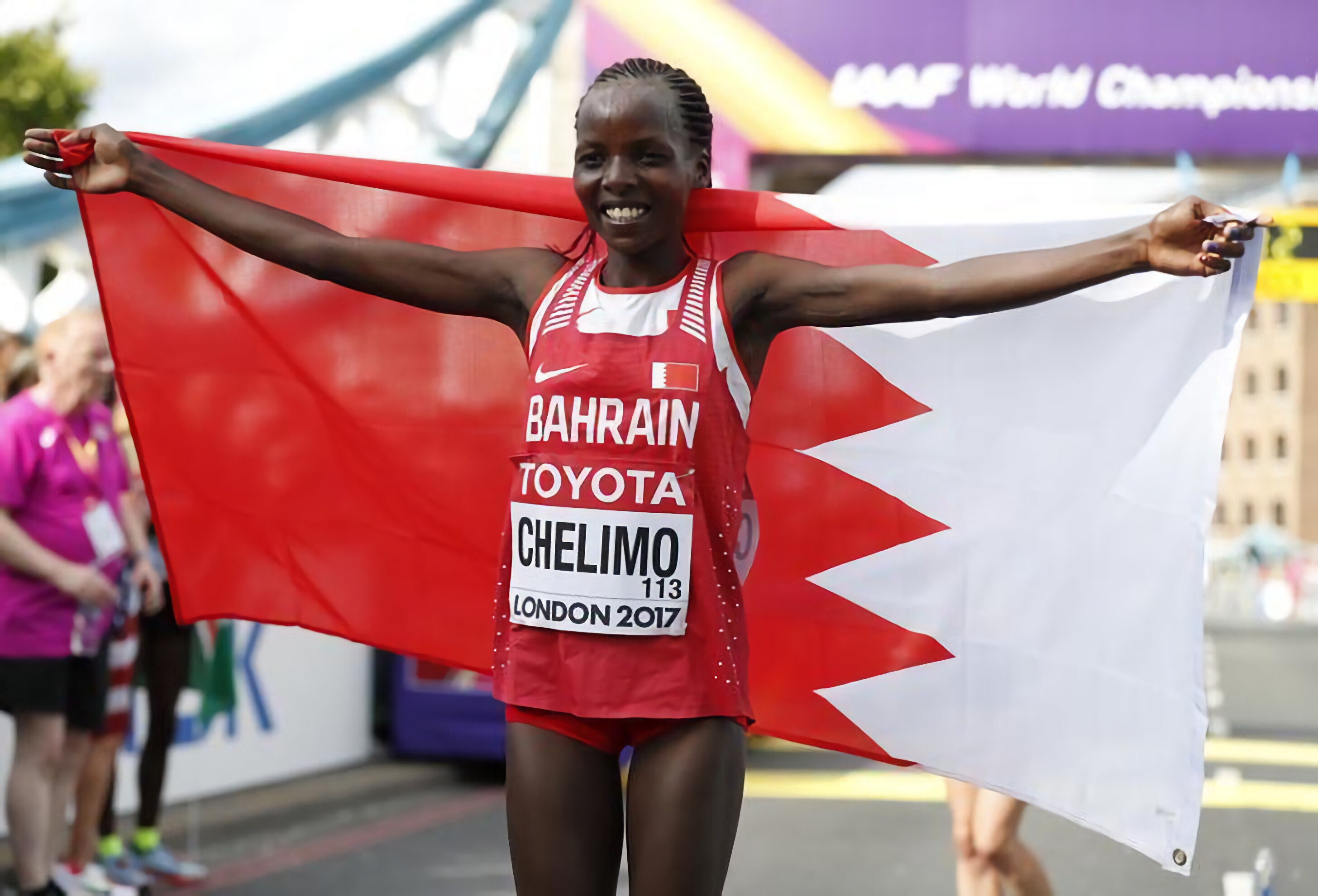 Bahraini flag, Rose Chelimo Wallpaper, 2920x1980 HD Desktop