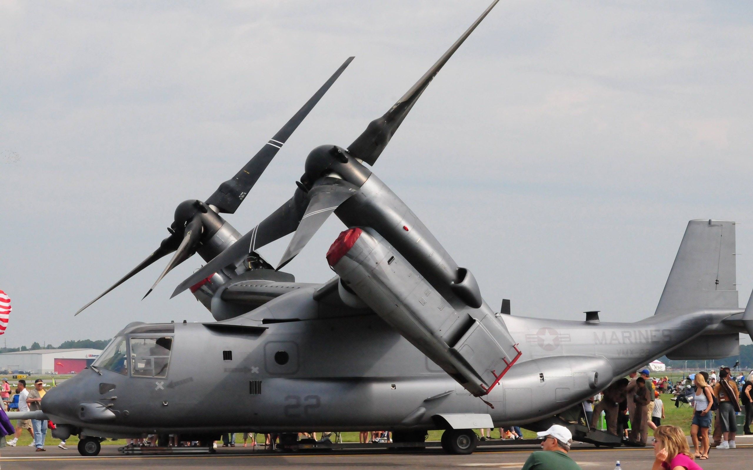 V-22 Osprey, Versatile capabilities, Agile flight, Modern warfare, 2560x1600 HD Desktop