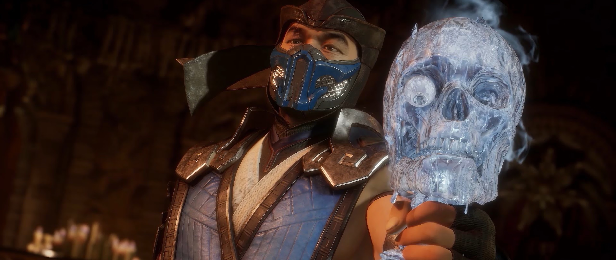 Sub-Zero Mortal Kombat 11, iPhone 4k background, 2560x1080 Dual Screen Desktop