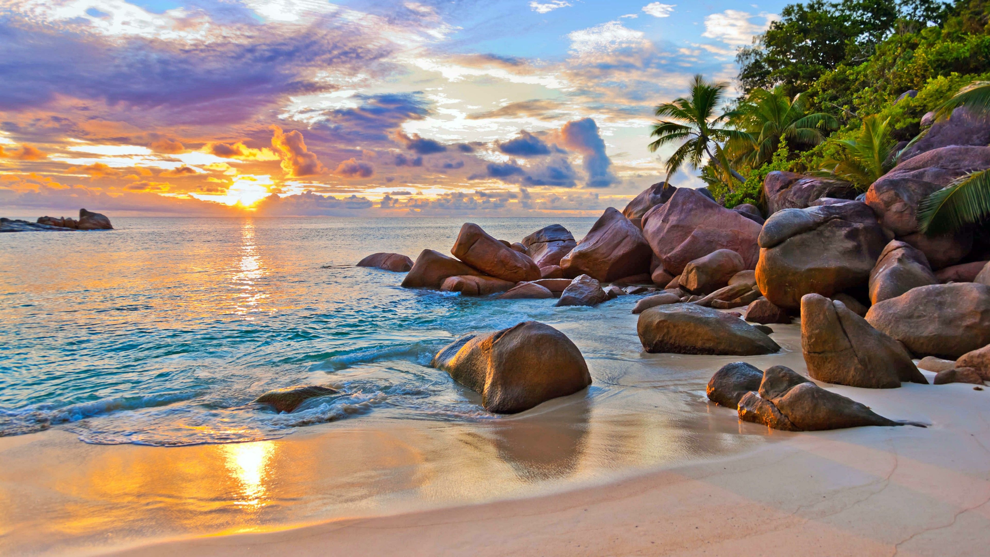 Seychelles landscape, Desktop wallpapers, Backgrounds, 3840x2160 4K Desktop