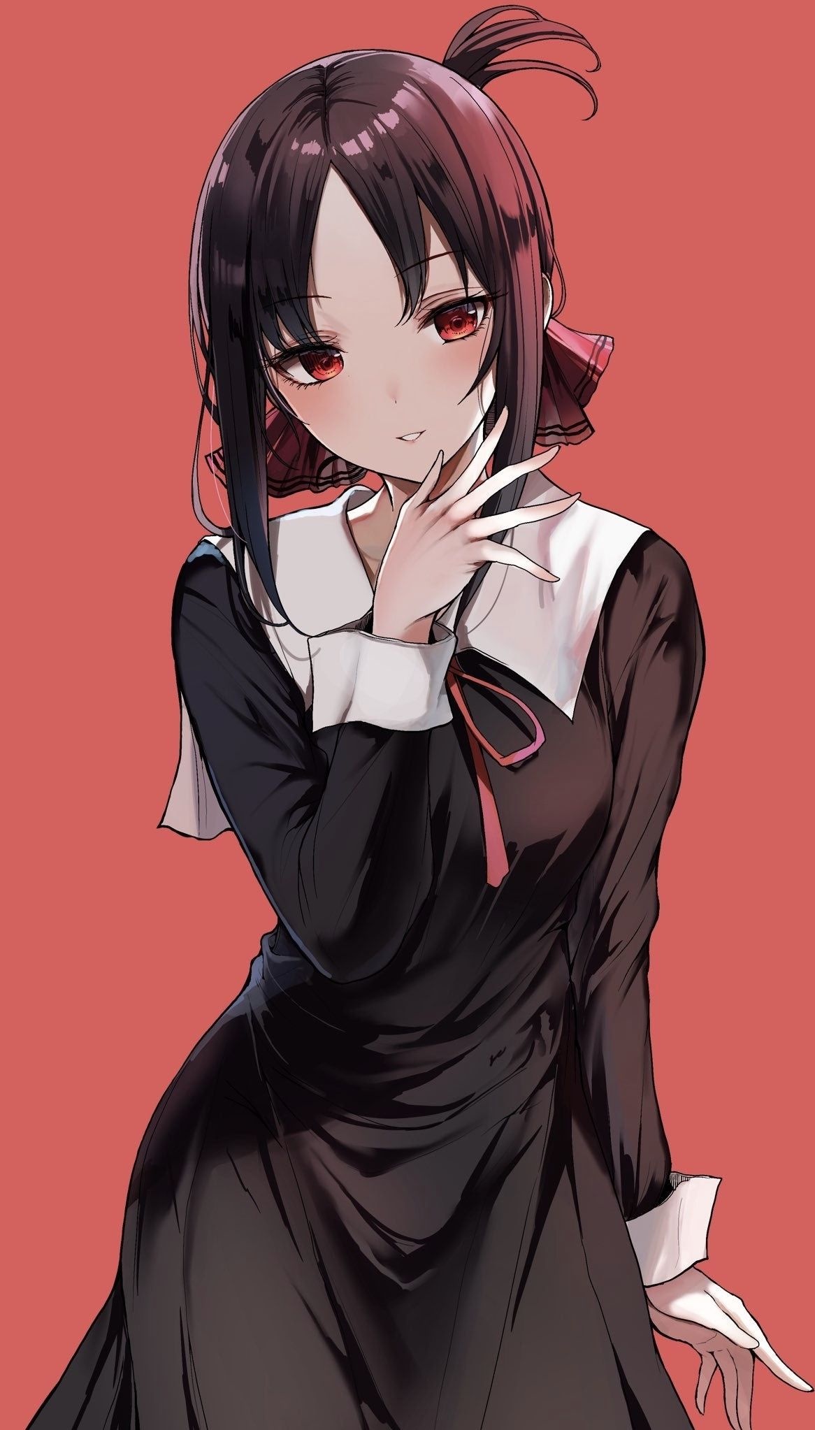 Kaguya Shinomiya, Cute anime girl, Artistic portrayal, 1170x2050 HD Phone