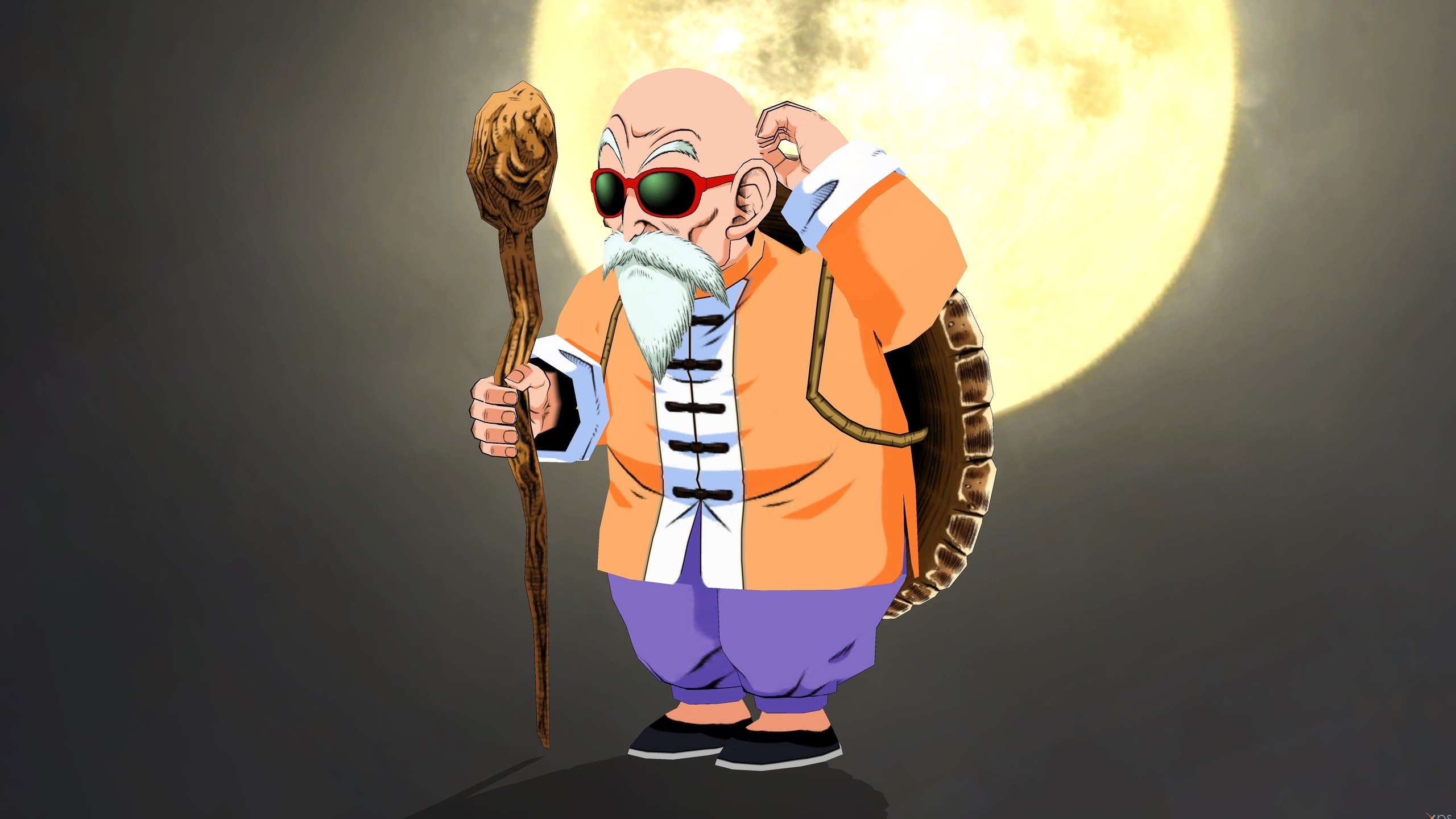 Master Roshi, Legendary master, Saiyan training, Dragon Ball adventure, 2560x1440 HD Desktop