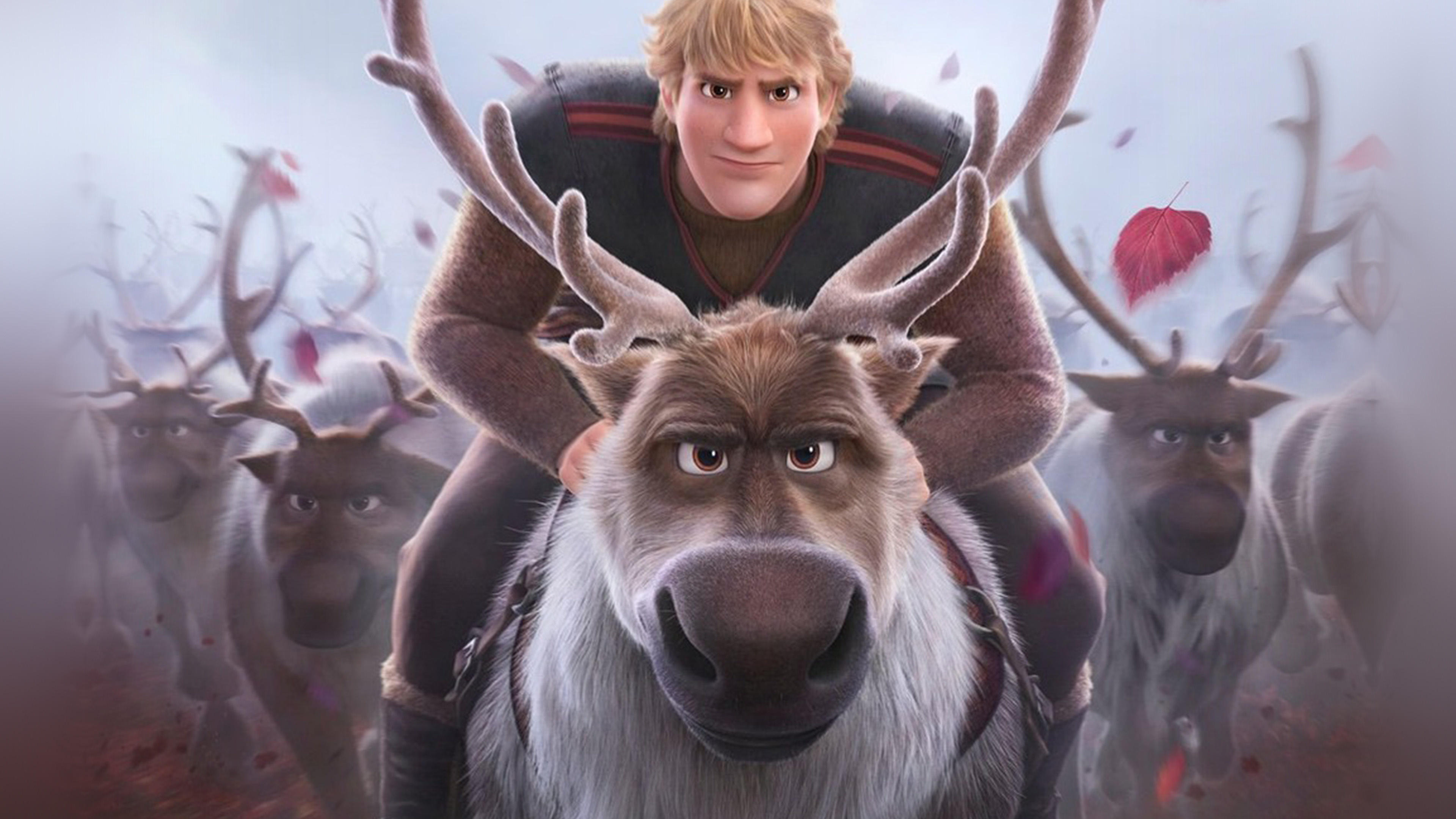 Sven, Frozen Animation, Kristoff, Wallpaper, 3840x2160 4K Desktop