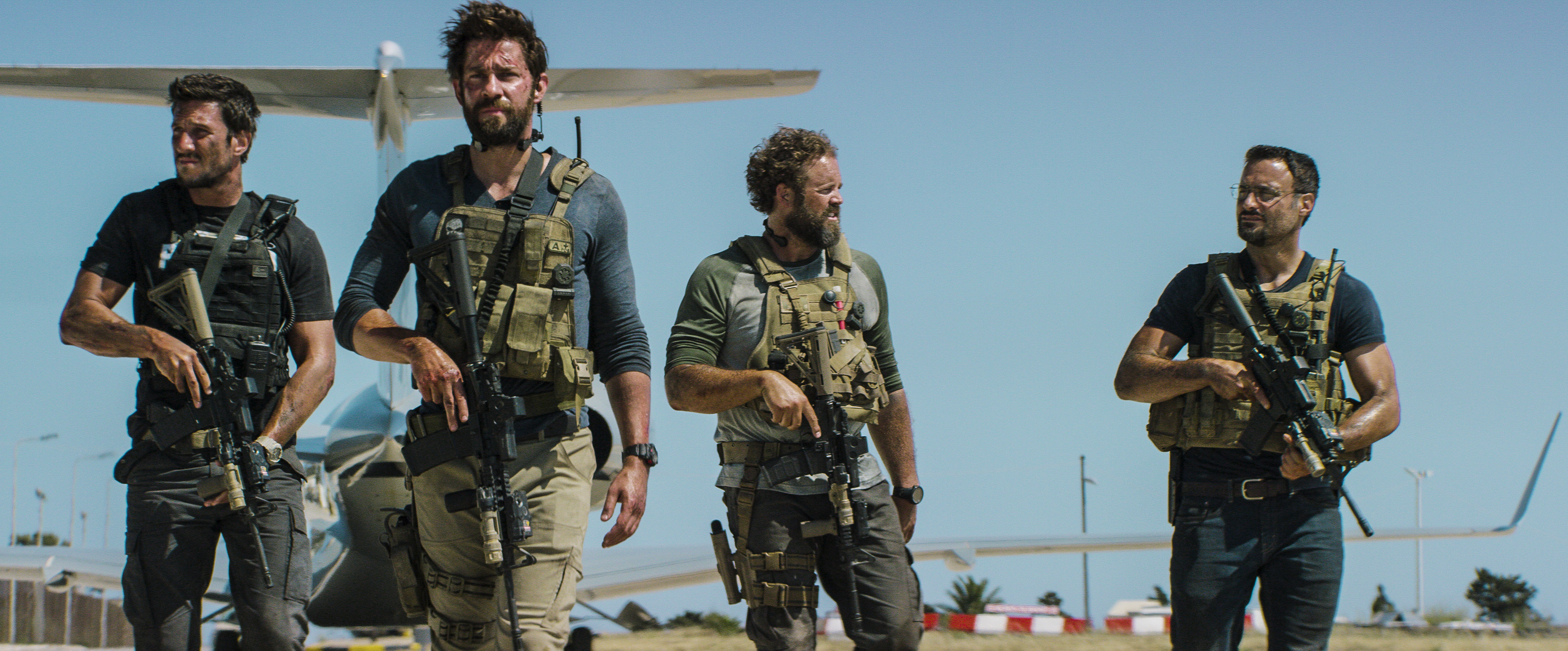 13 Hours, Real-life heroes, Secret soldiers, Benghazi, 3800x1580 Dual Screen Desktop