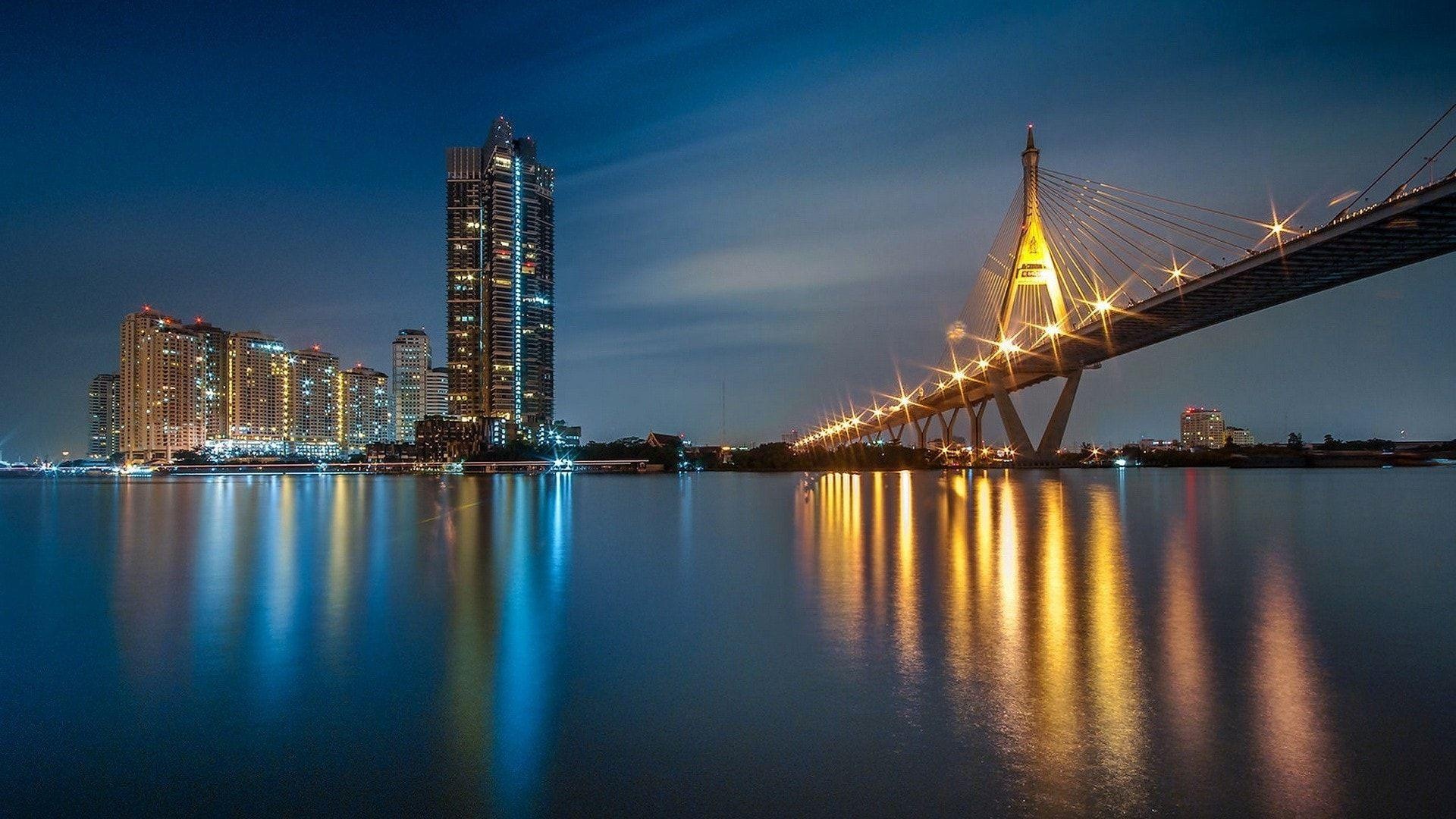 Bangkok, Cityscapes, Urban metropolis, Eastern culture, 1920x1080 Full HD Desktop