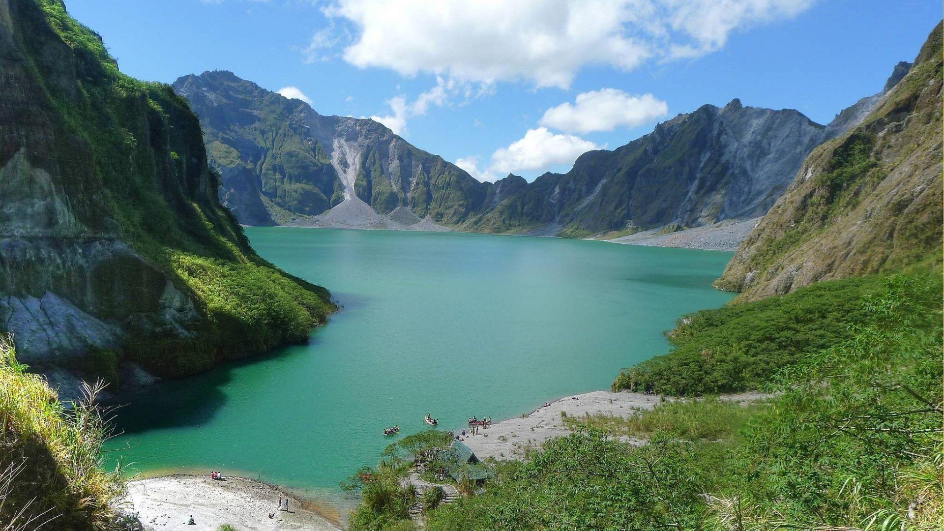 Mount Pinatubo, Crater lake national park, Landscape photography, 1920x1080 Full HD Desktop