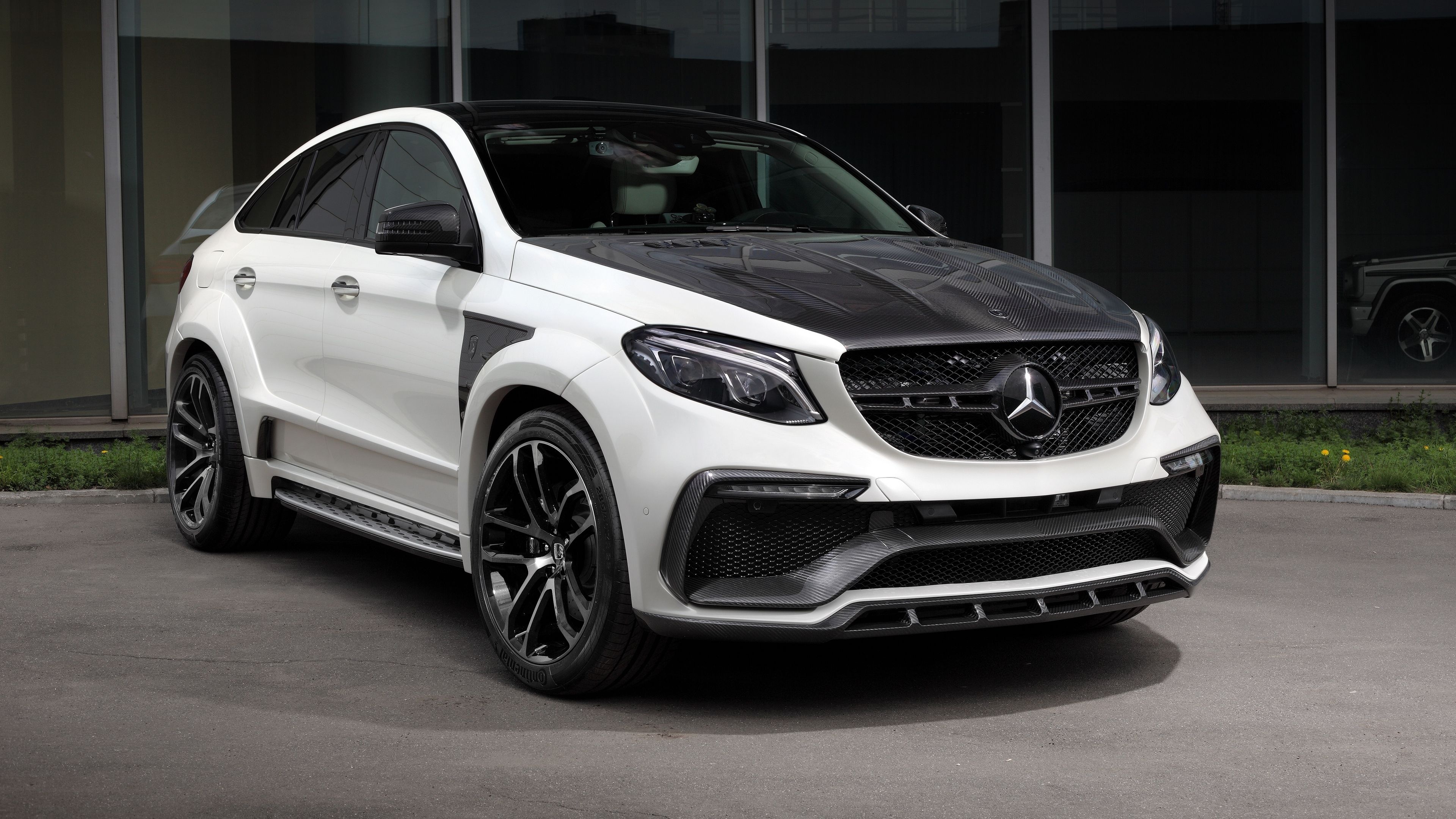 Mercedes-Benz GLE, Front view, Coupe model, Mercedes-AMG, 3840x2160 4K Desktop