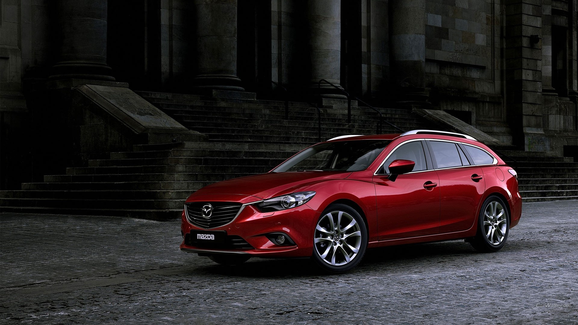 Mazda 6, Red sports car, Sleek design, Powerful performance, 1920x1080 Full HD Desktop