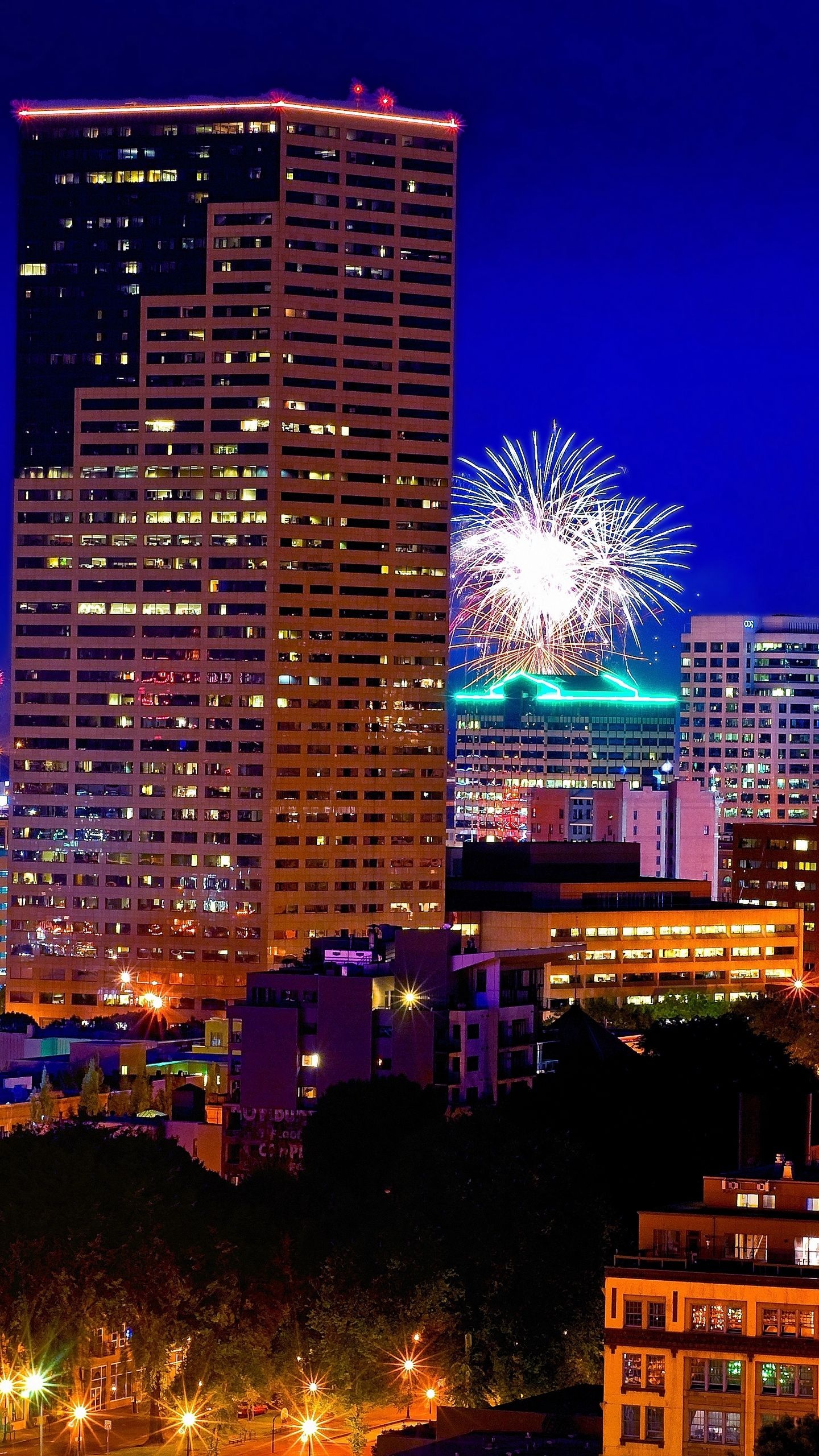 Portland Skyline, Travels, Oregon Galaxy, Oregon, 1440x2560 HD Phone