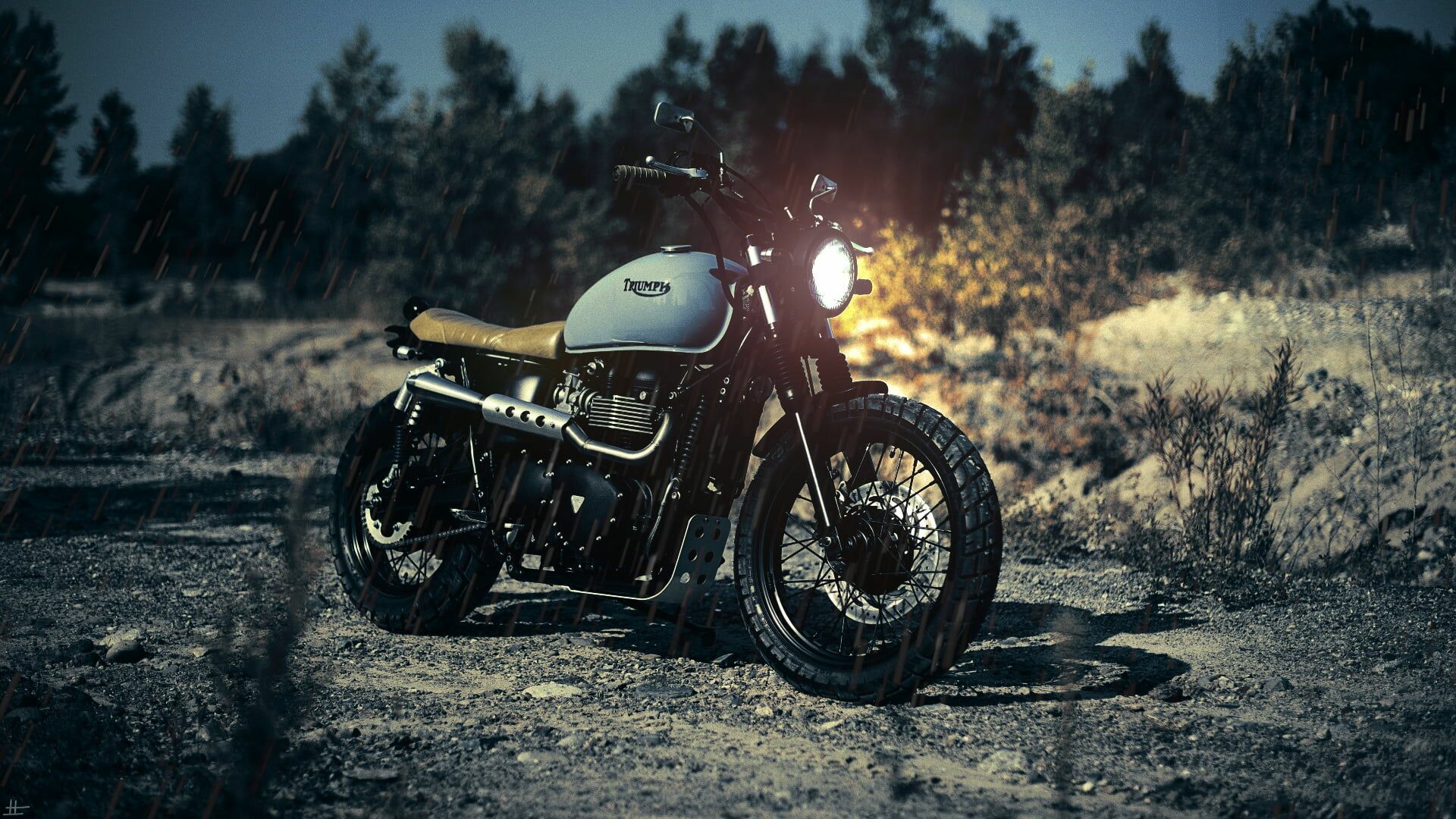 Triumph Motorcycles, Scrambler wallpapers, Adventurous spirit, Off-road capability, 1920x1080 Full HD Desktop