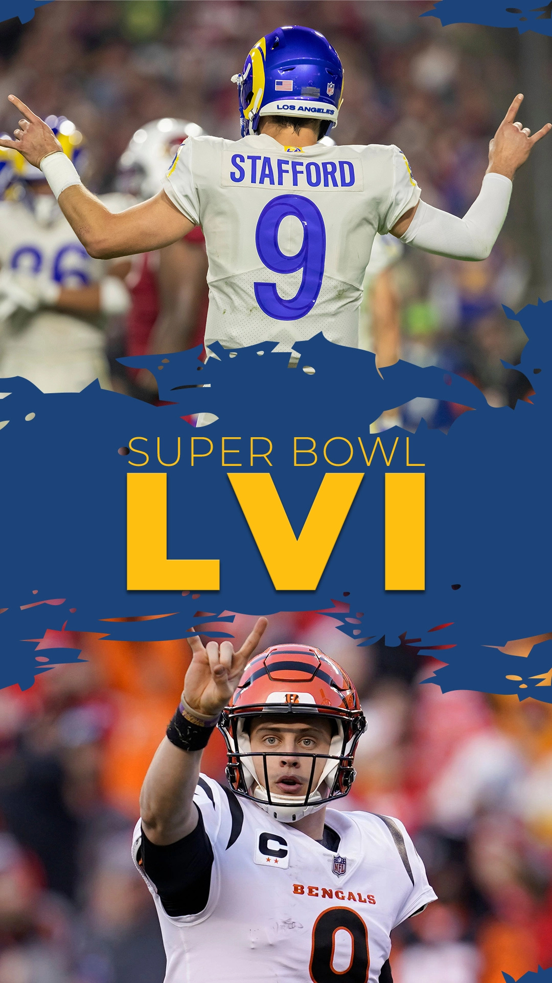 Bengals vs Rams, Super Bowl LVI Wallpaper, 1080x1920 Full HD Phone