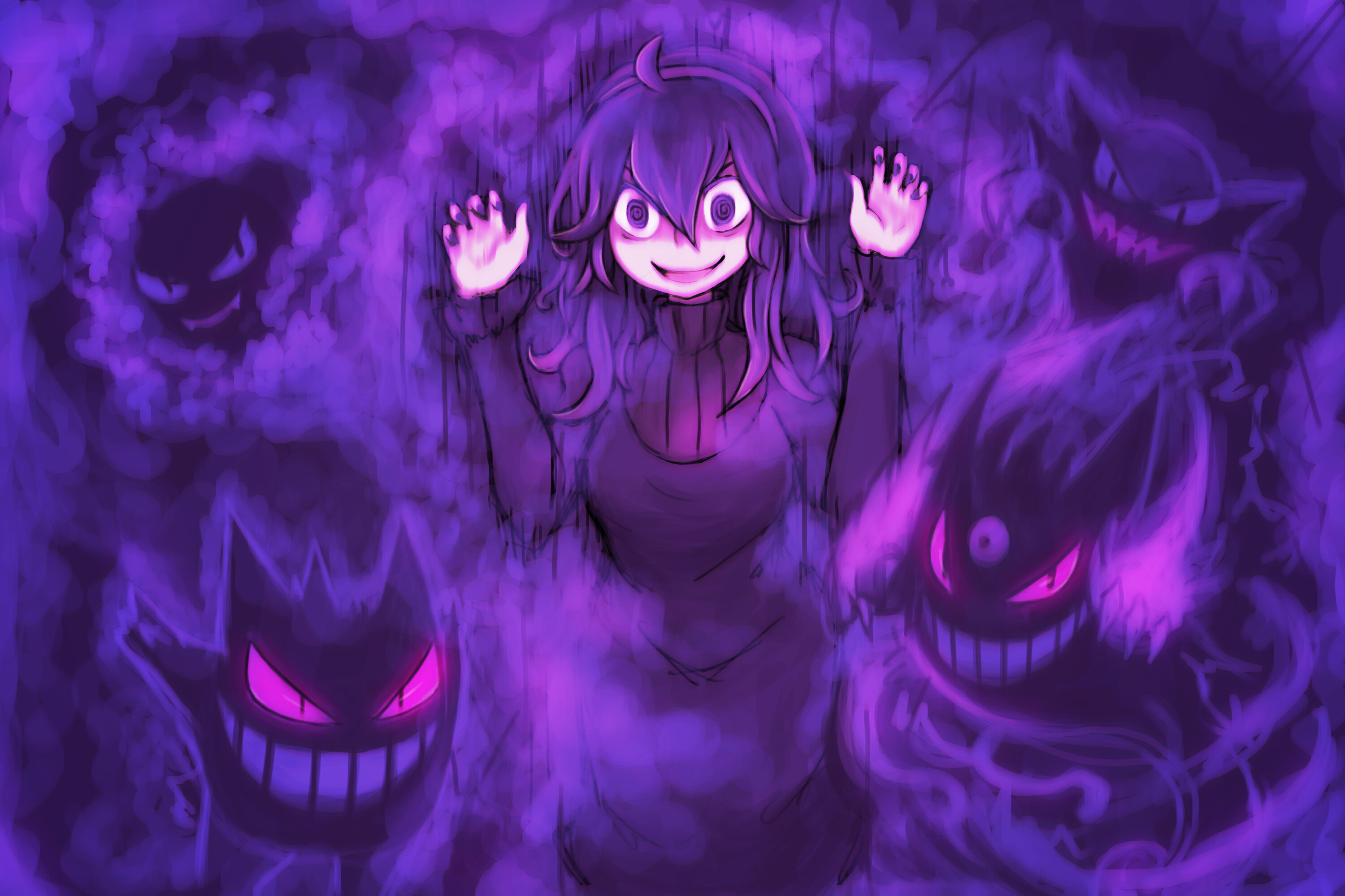 Hex Maniac, Gengar Wallpaper, 3000x2000 HD Desktop