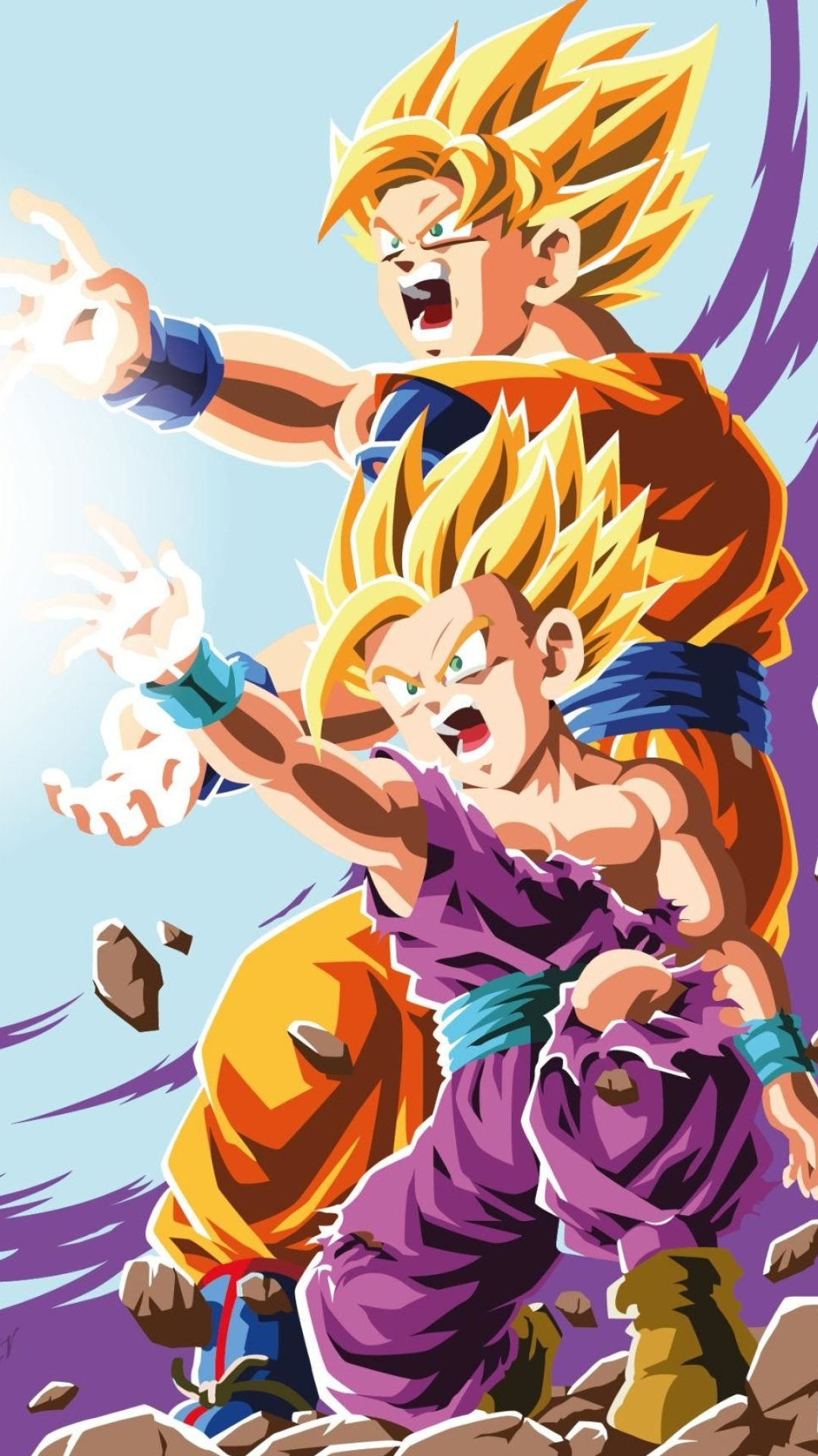 Dragon Ball Z Abridged, Super Saiyan Gohan, Epic wallpapers, Heroic battles, 1080x1920 Full HD Phone