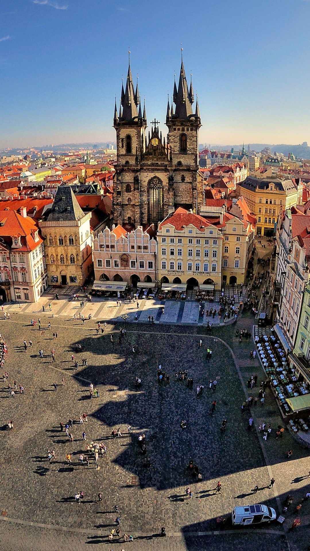 Man-made beauty, Cityscape charm, Picture-perfect scenes, Prague's artistic allure, 1080x1920 Full HD Phone