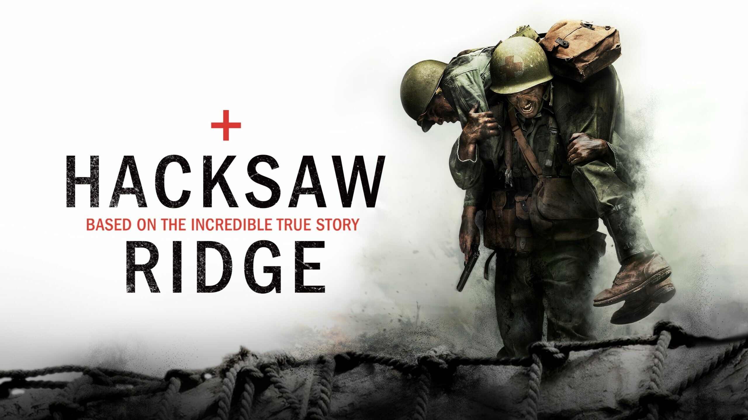 Hacksaw Ridge, Heart-pounding war scenes, Mel Gibson's direction, Courageous soldiers, 2560x1440 HD Desktop