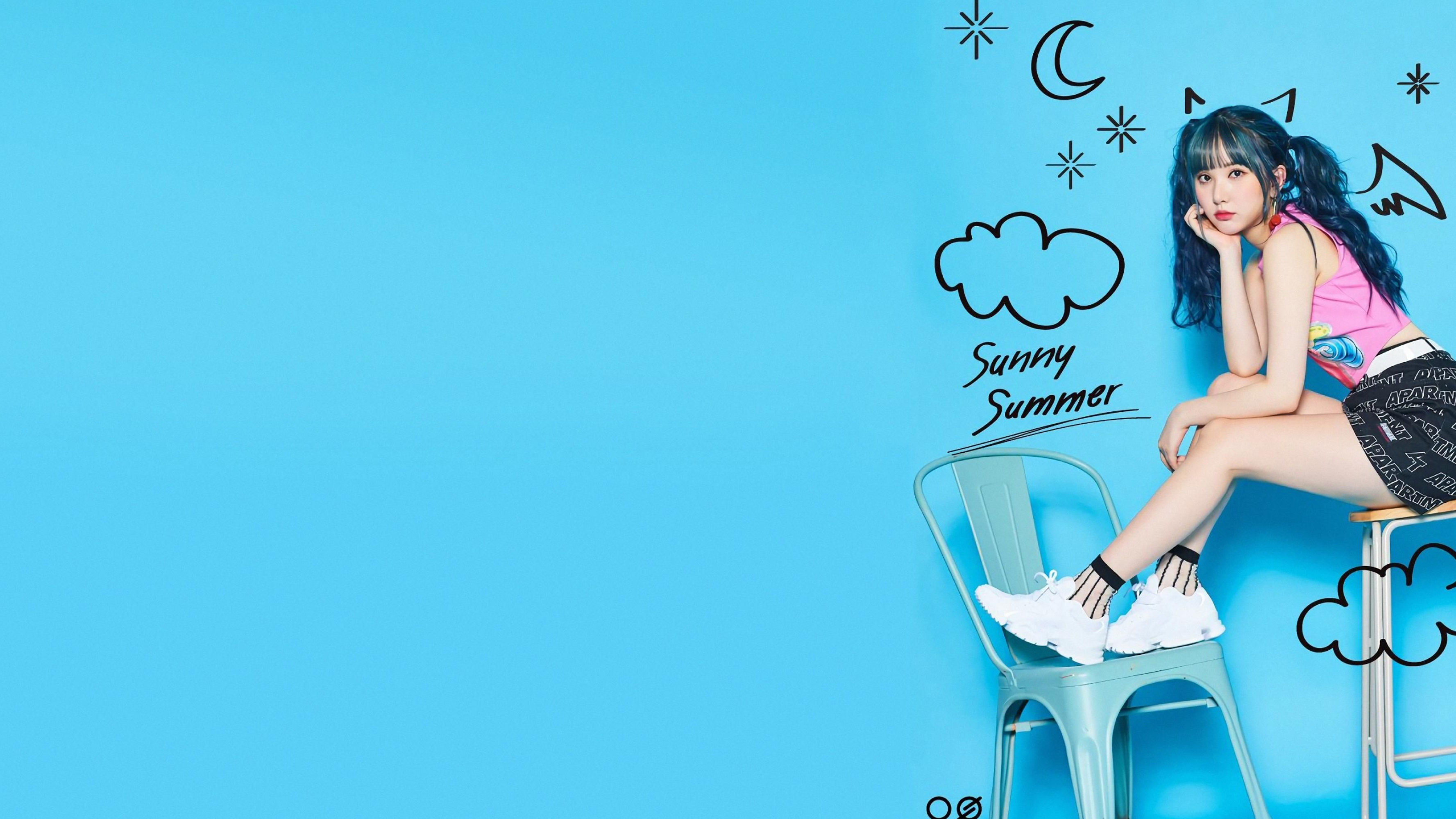 Sunny Summer, Eunha Wallpaper, 3560x2000 HD Desktop