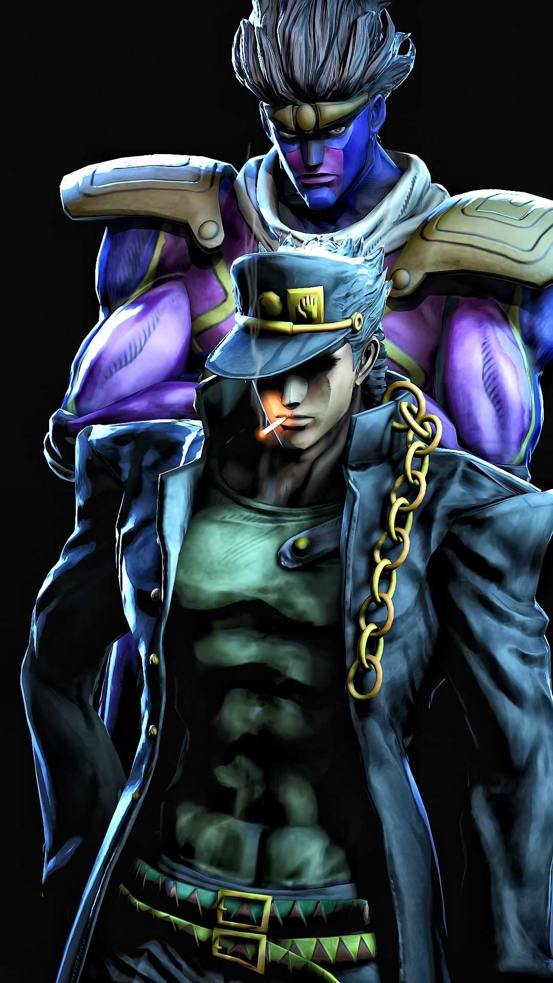 Star Platinum, Stand power, Jojo's Bizarre Adventure, Anime wallpaper, 1080x1920 Full HD Phone