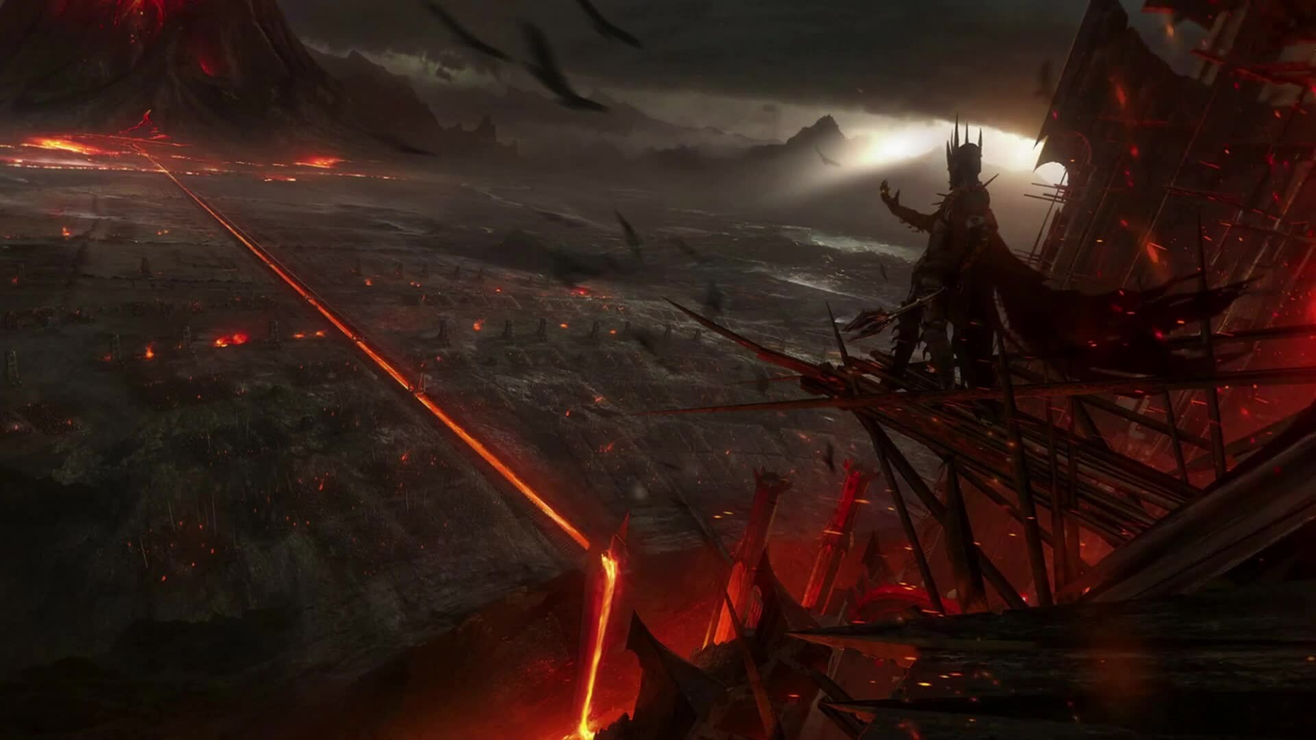 Sauron the Lord of the Rings, Live game desktop wallpapers, Dark and powerful, Medieval fantasy, 1920x1080 Full HD Desktop