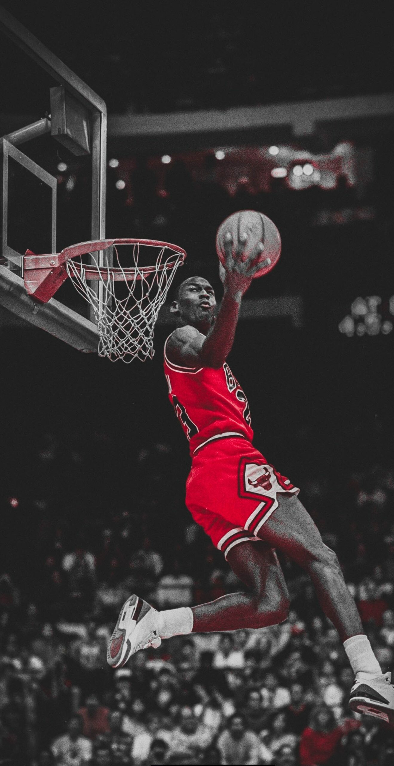 Michael Jordan, Red, Air, Wallpapers, 1320x2560 HD Phone