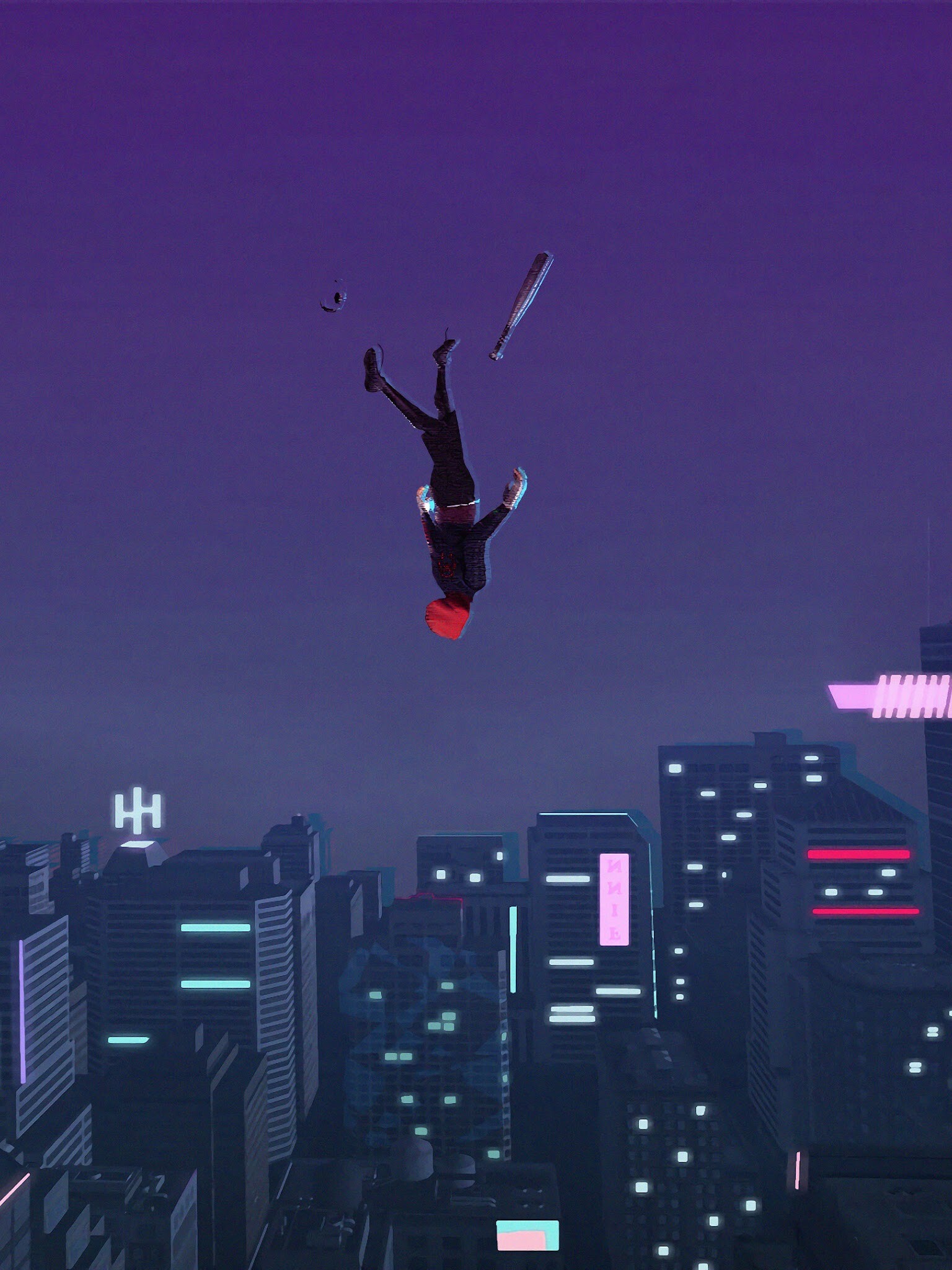 Spider-Man: Into the Spider-Verse, PC desktop wallpaper, 4K resolution, Spectacular art, 1540x2050 HD Phone