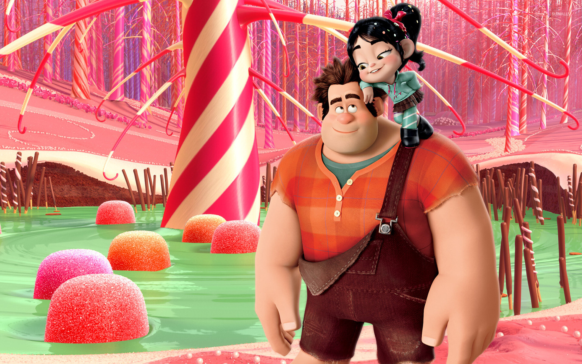 Wreck-It Ralph, Wreck-It Ralph poster wallpaper, Cartoon art, Playful characters, 1920x1200 HD Desktop