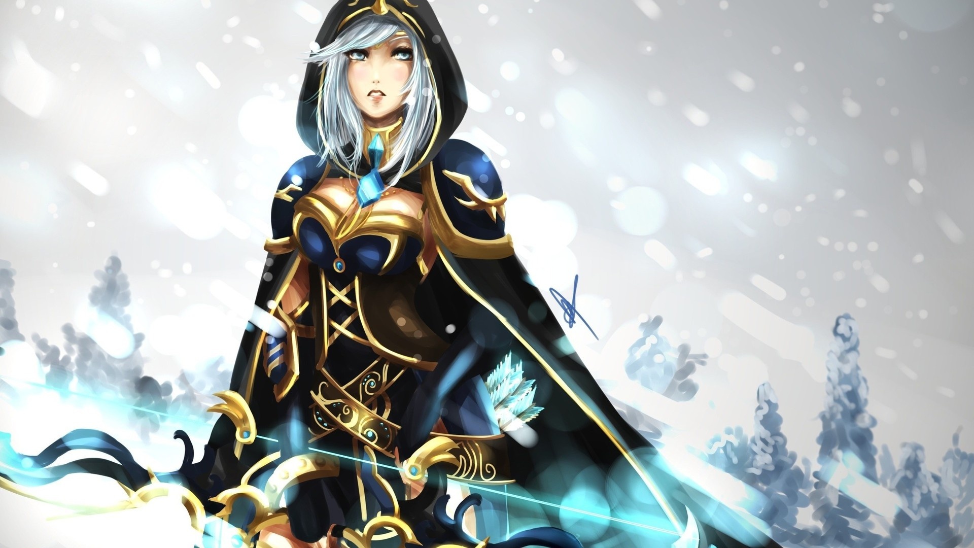 Ashe, League of Legends, Wallpaper download, Epic adventures, 1920x1080 Full HD Desktop