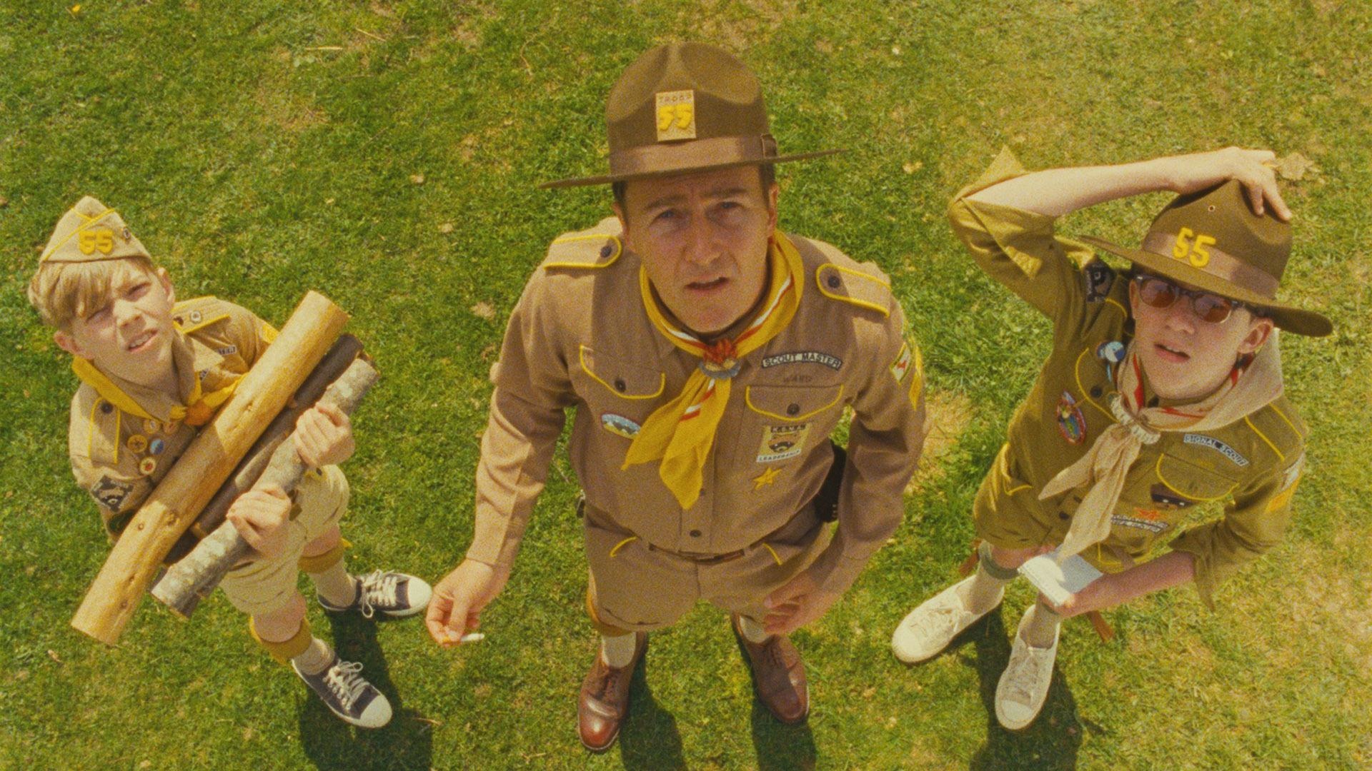 Moonrise Kingdom, Wes Anderson, Artistic fanart, Adventure film, 1920x1080 Full HD Desktop