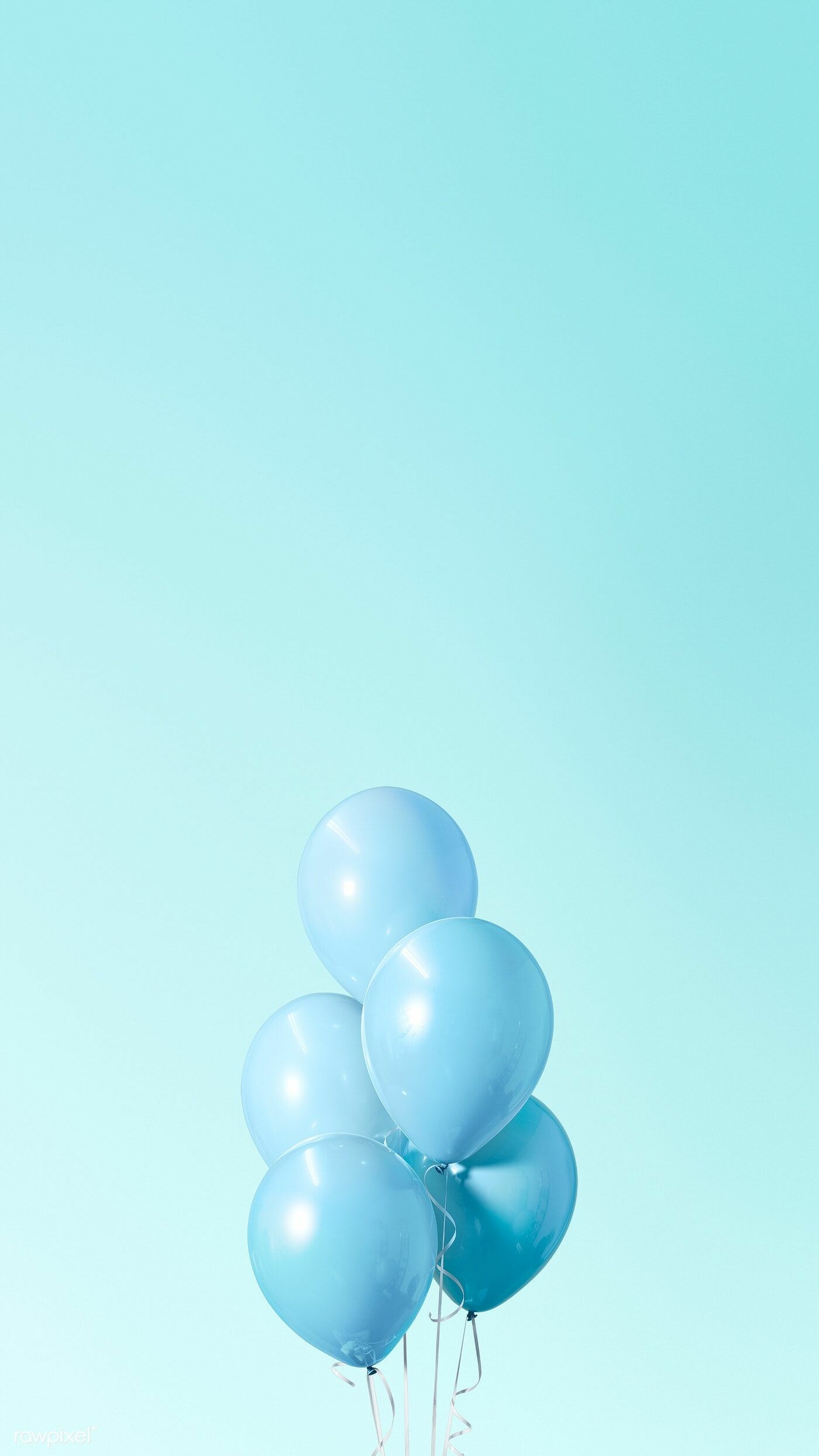 Pastel blue balloons, Mobile phone wallpaper, Premium image, Blue aesthetic, 1400x2490 HD Phone