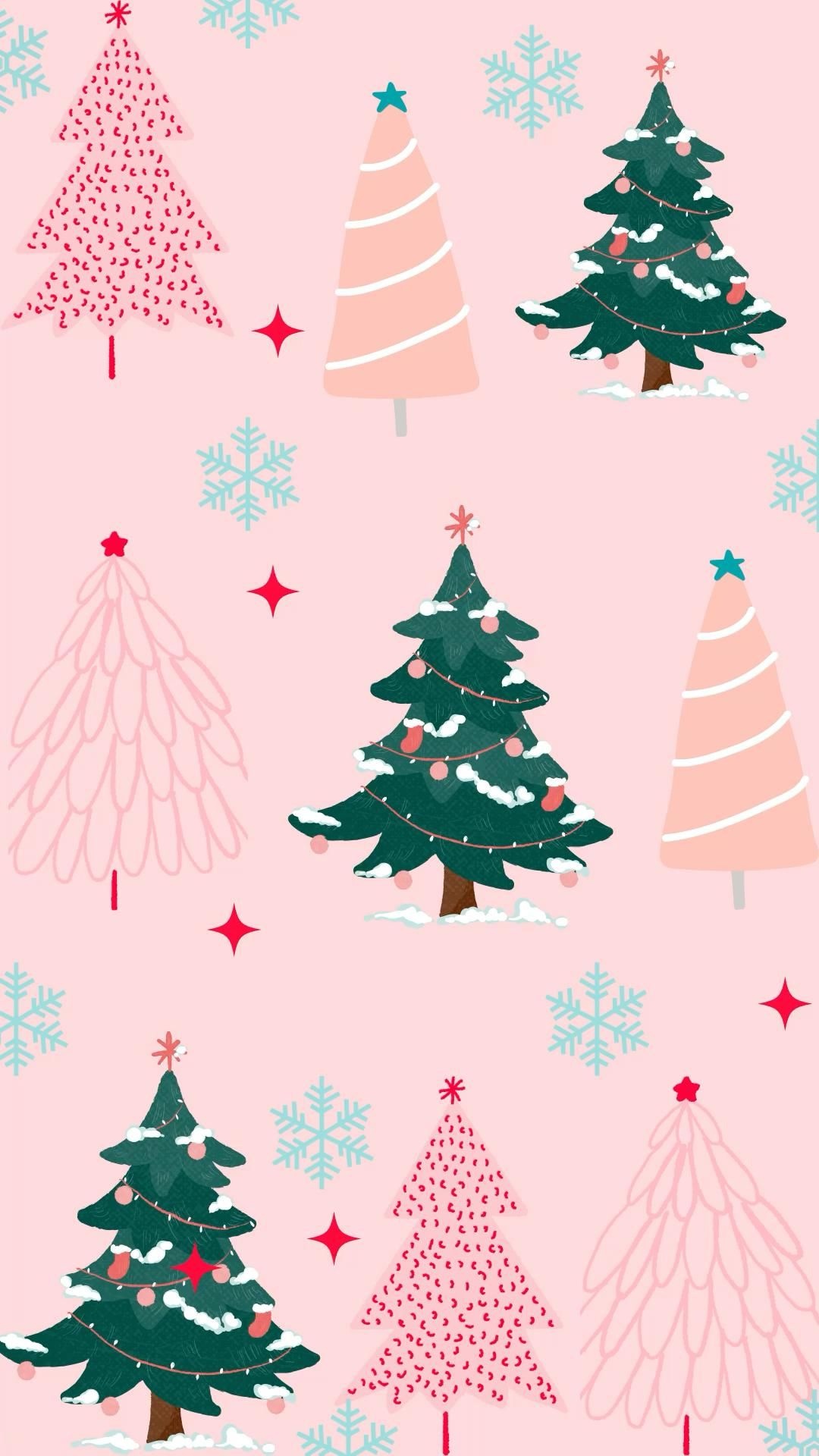 Pink, Christmas, Cute, Holiday, Cheer, 1080x1920 Full HD Phone