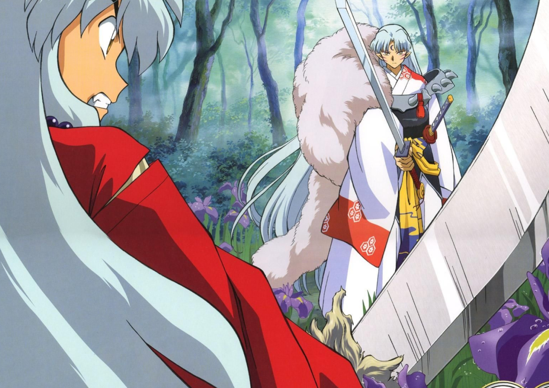 Inuyasha and Sesshomaru, About to Battle, 2120x1500 HD Desktop