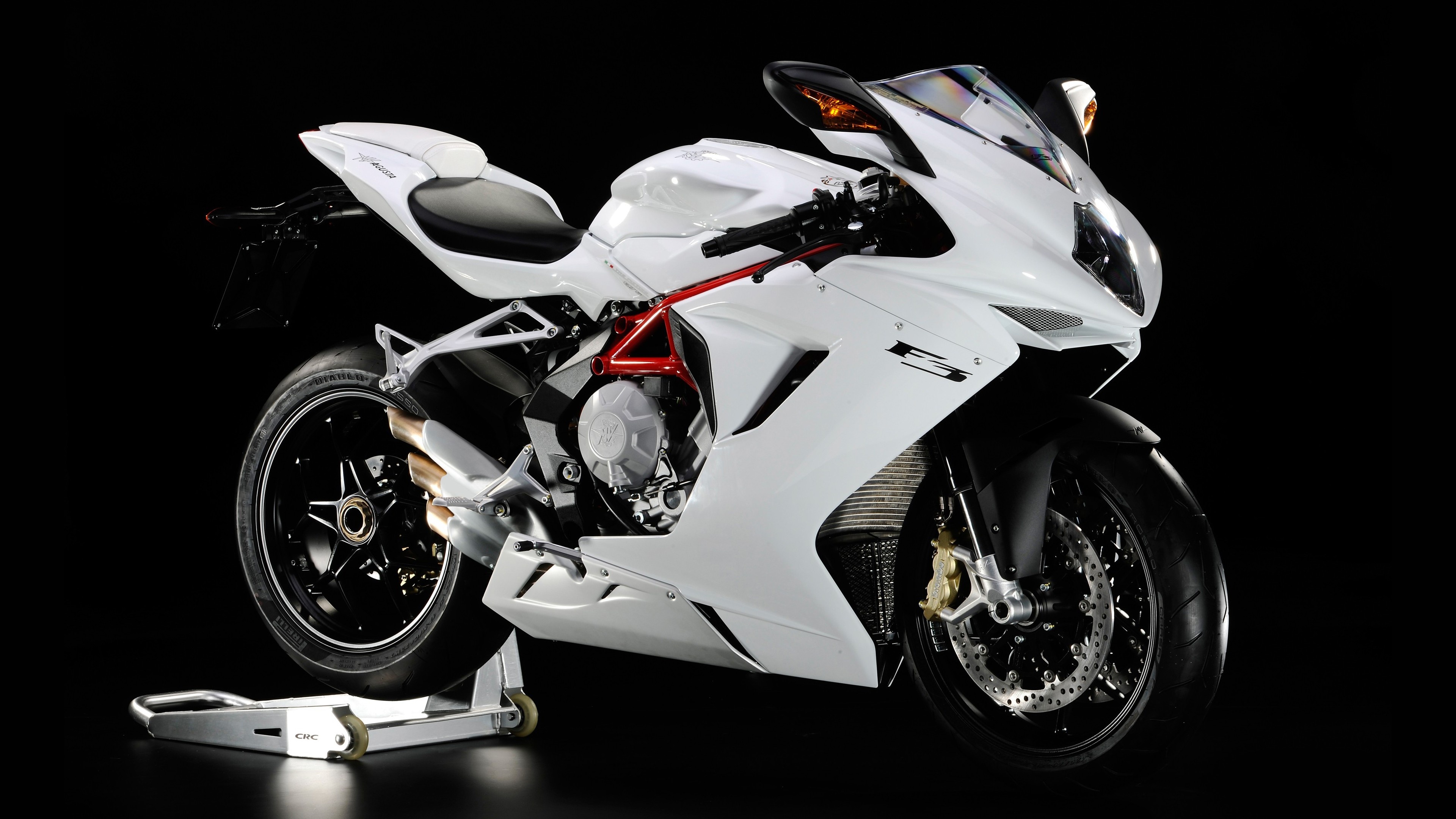 MV Agusta F3, Auto, Black background, Motorcycle, 3840x2160 4K Desktop