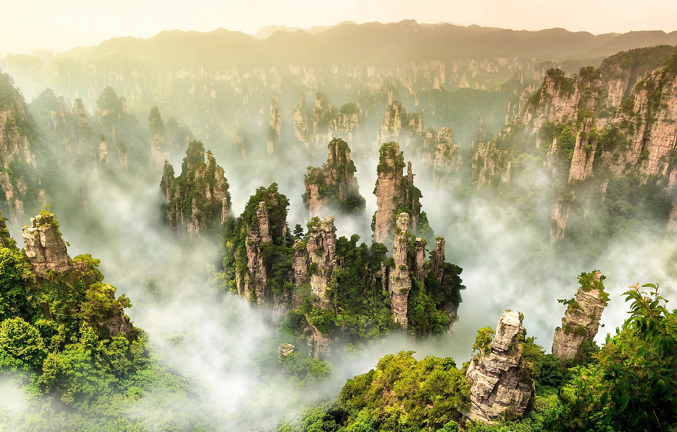 Zhangjiajie Travels, Wulingyuan, China, World Atlas, 2200x1410 HD Desktop