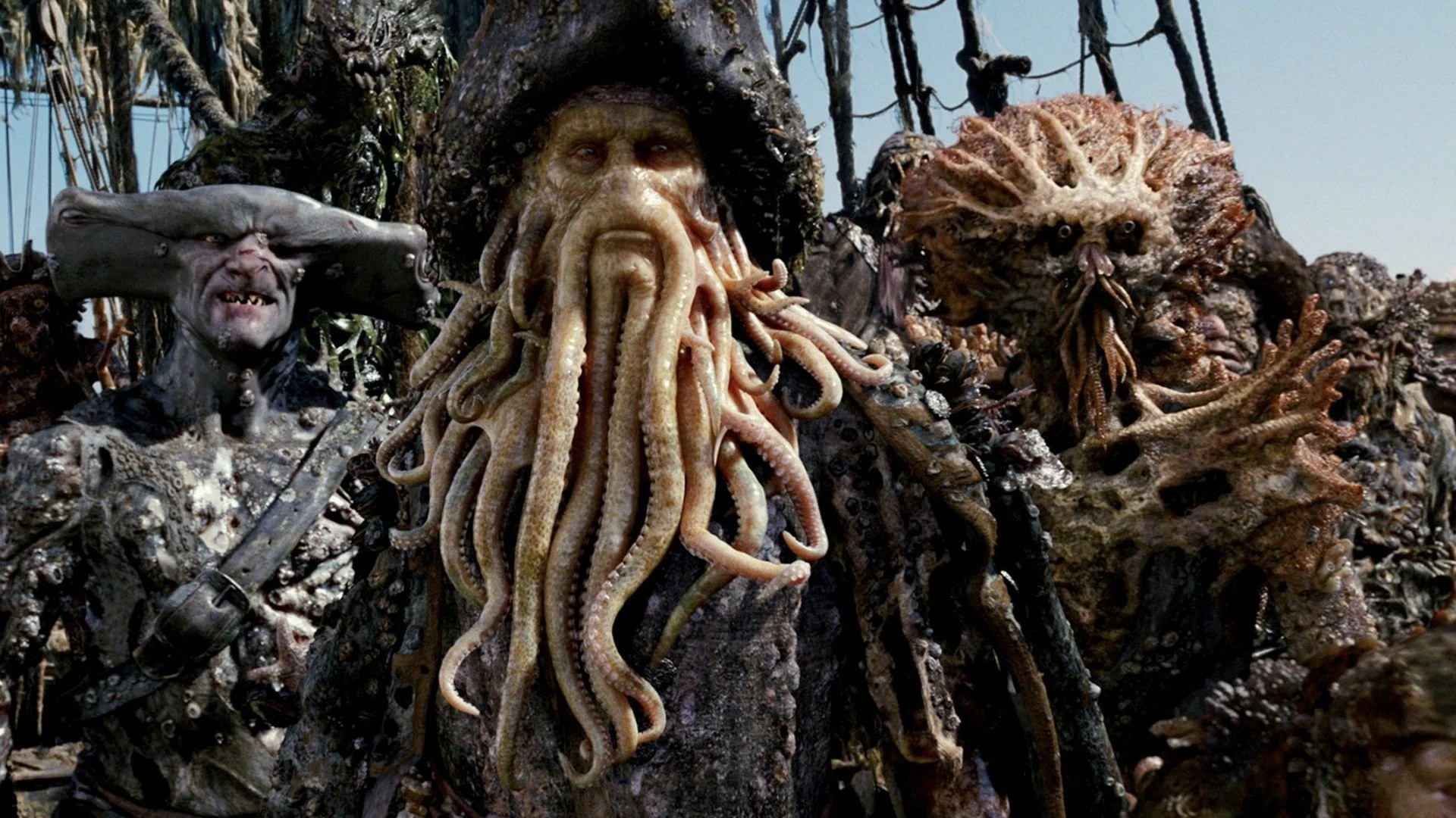 Davy Jones, Fluch der Karibik, Make up, 1920x1080 Full HD Desktop