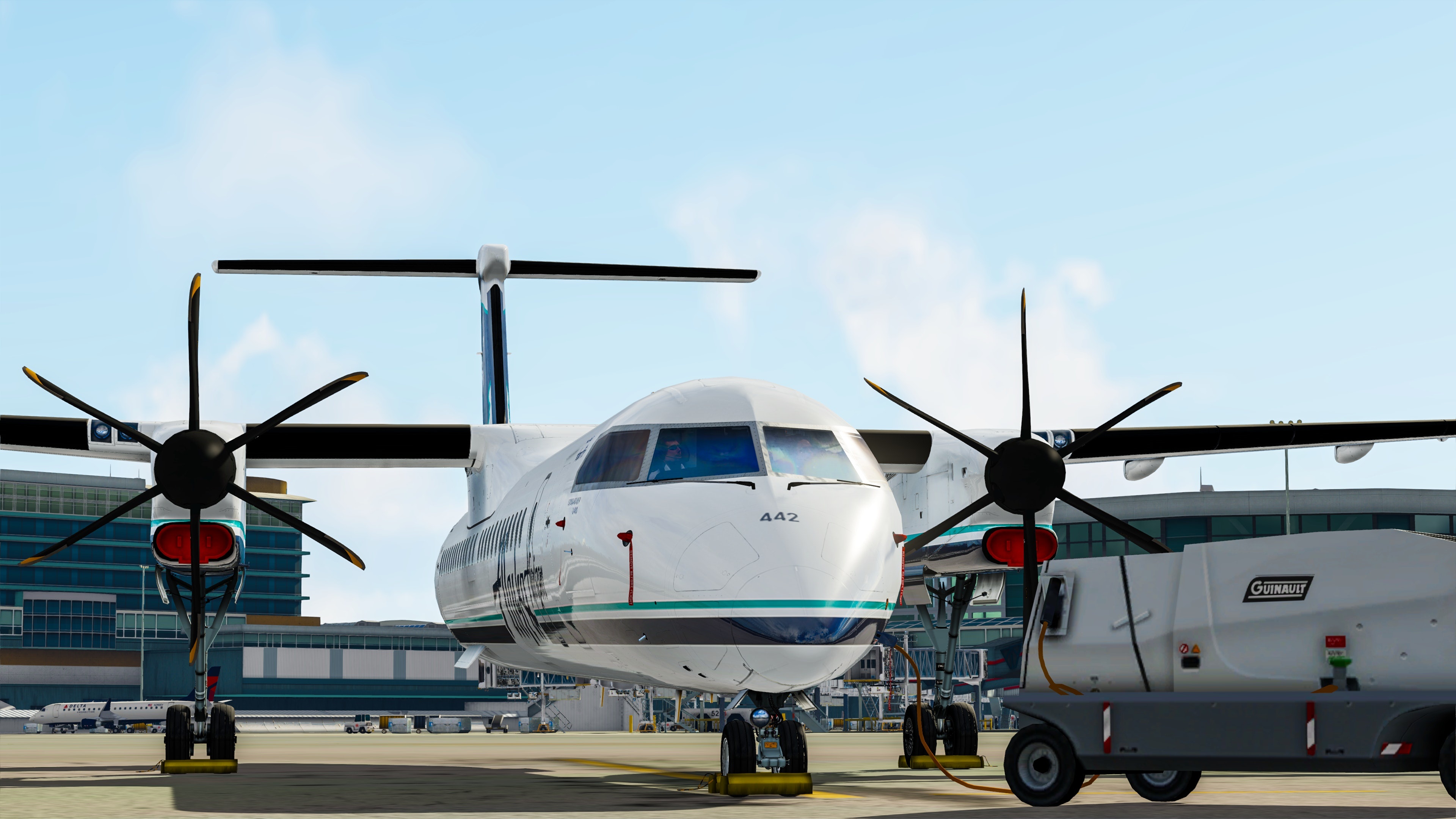 Bombardier Q400, Aircrafts Wallpaper, 3840x2160 4K Desktop