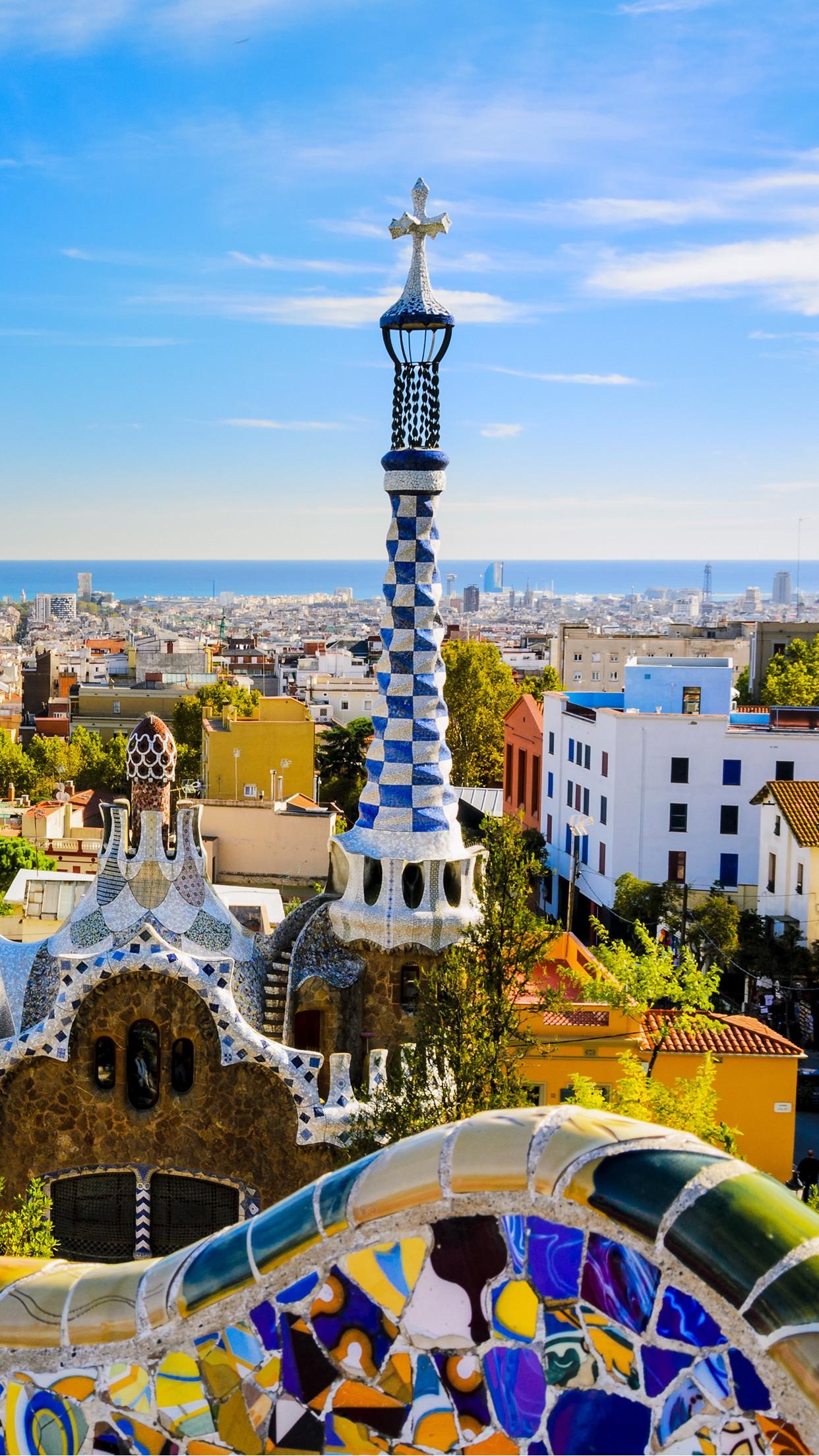 Barcelona skyline, Mobile wallpapers, Personalization, Samantha Peltier, 1250x2210 HD Phone