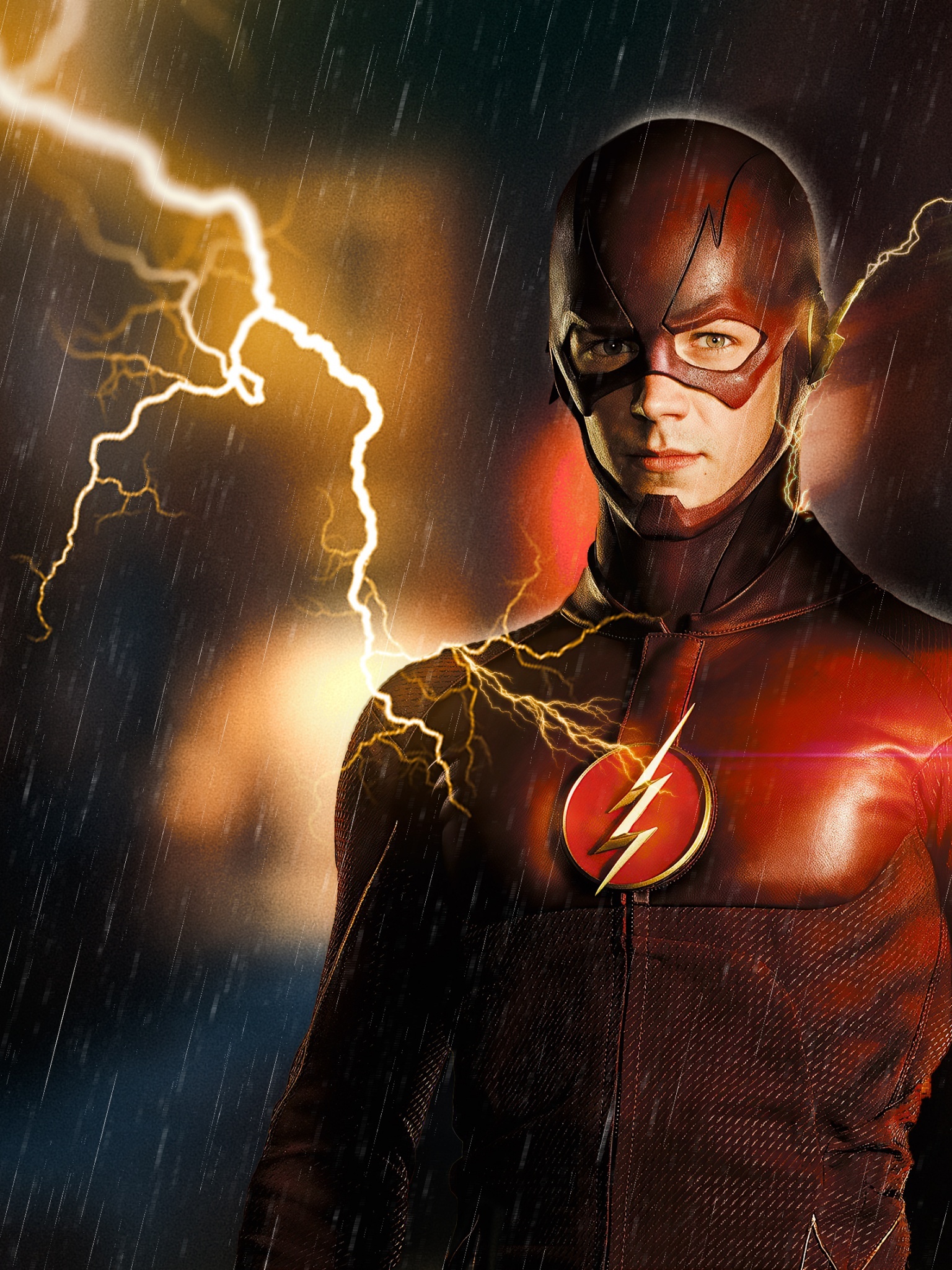 The Flash, Grant Gustin, DC comics, Superheroes, 1540x2050 HD Phone