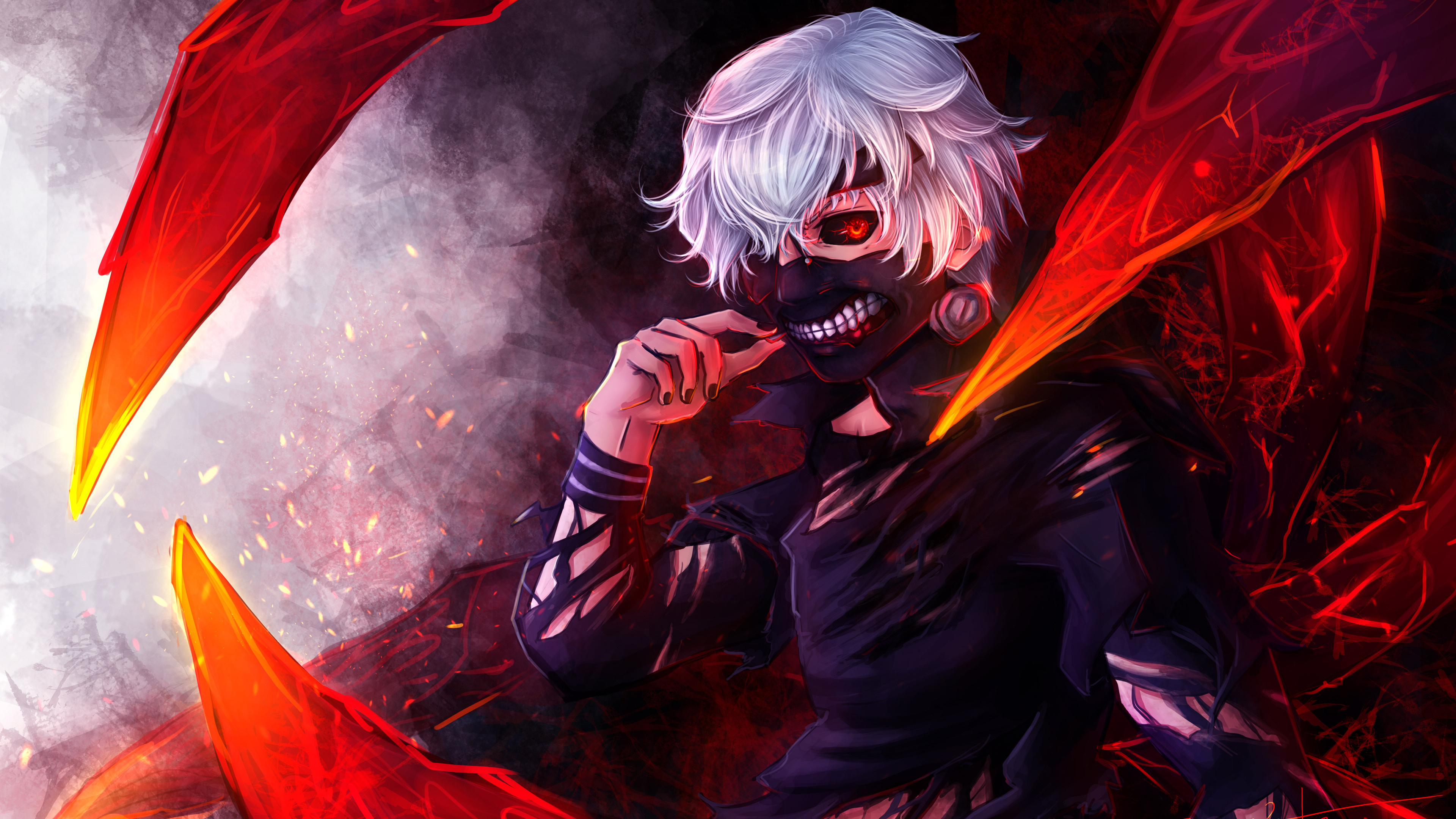 Tokyo Ghoul, Ken Kaneki, HD wallpapers, Images, 3840x2160 4K Desktop