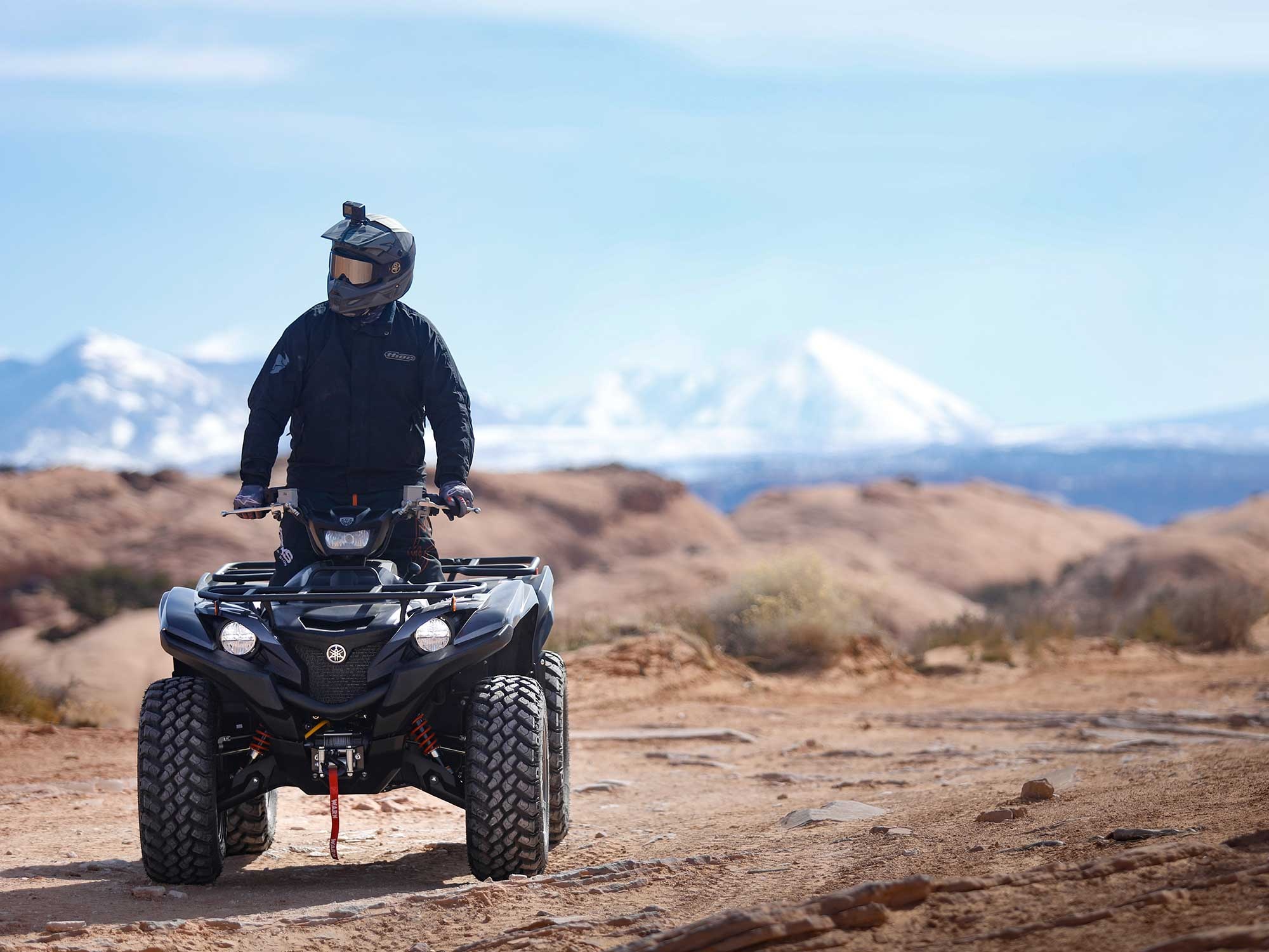 Yamaha Grizzly 700 EPS, 2022, First ride, ATV rider, 2000x1500 HD Desktop