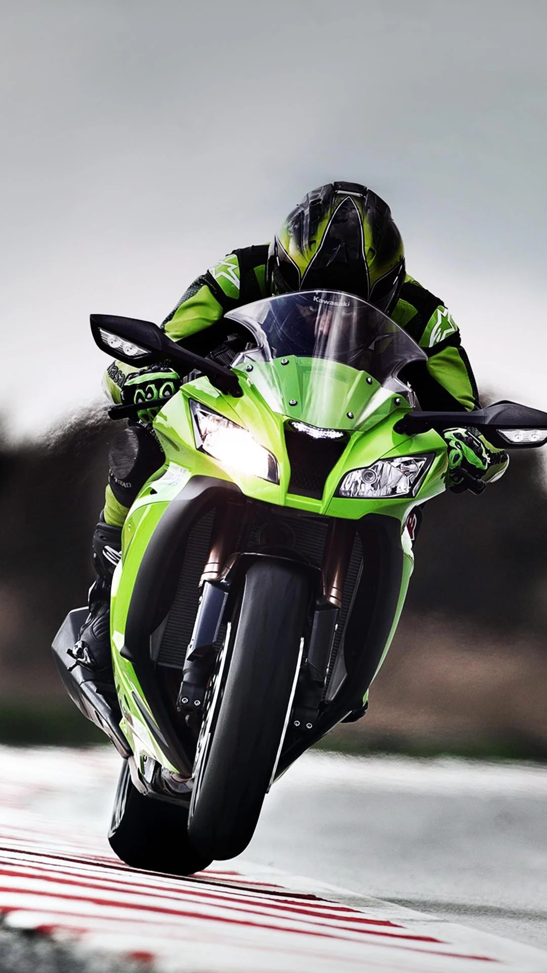 Ninja ZX-10R, Sports Bikes Wallpaper, 1080x1920 Full HD Phone