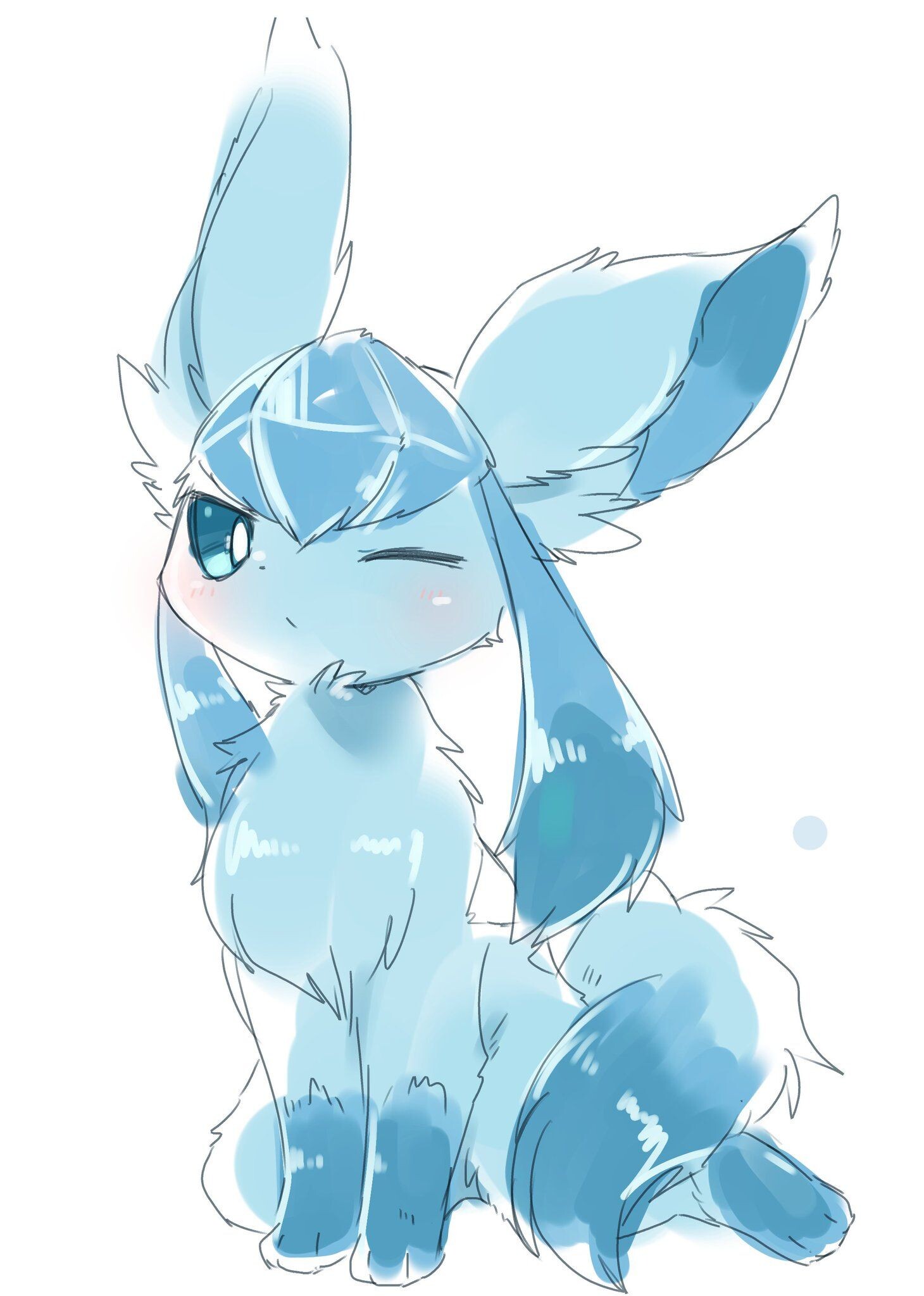 Cute Glaceon wallpapers, Zoey Tremblay's creations, Eye-catching visuals, Whimsical art, 1460x2050 HD Phone