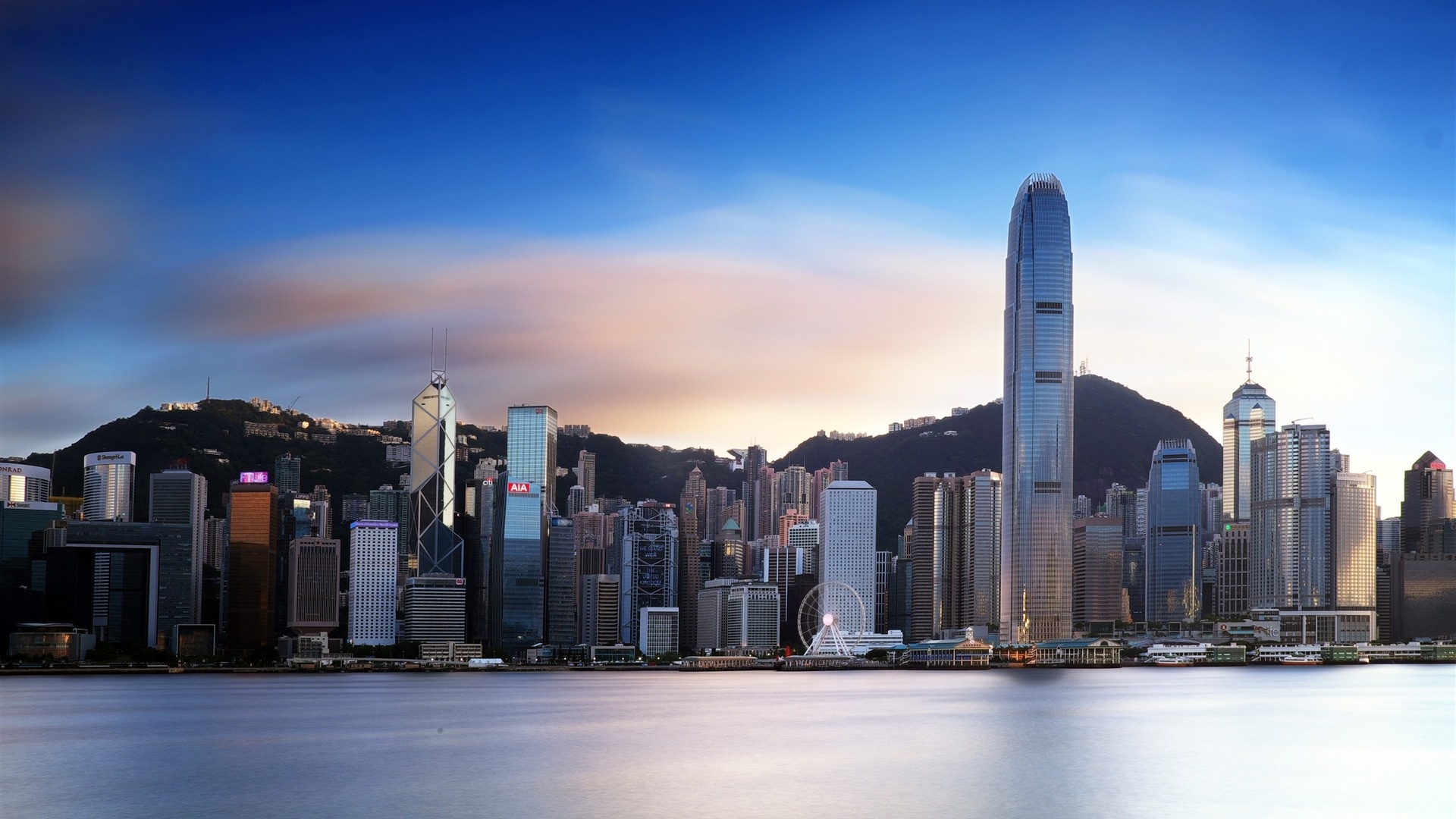 Central District, Hong Kong Skyline Wallpaper, 1920x1080 Full HD Desktop