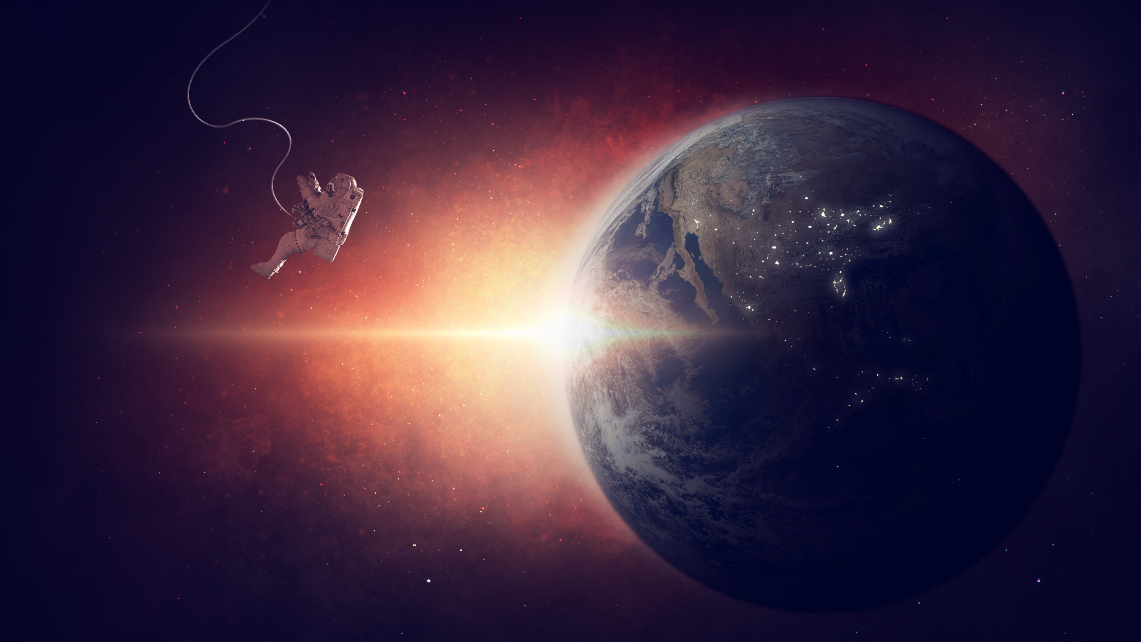 Gravity movie, Earth in space, Cosmic beauty, Extraterrestrial wonder, 3840x2160 4K Desktop