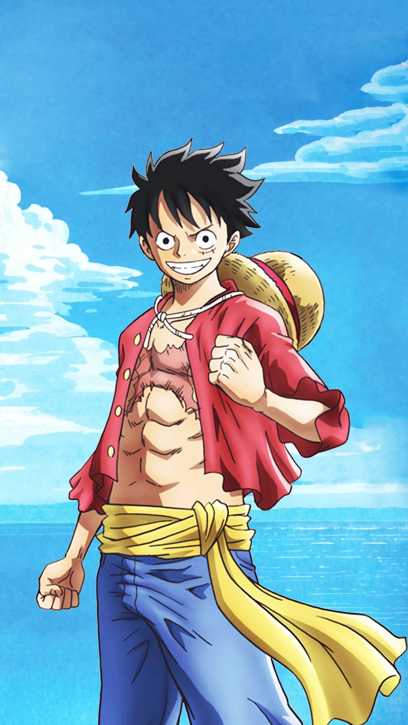 Monkey D. Luffy, Fond d'cran, Dessin, 1360x2410 HD Phone