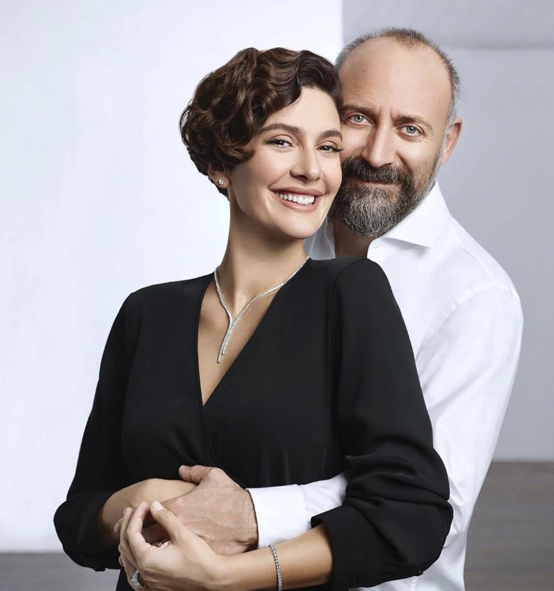 Bergzar Korel, Halit Ergenc, Celebrity couple, Exciting baby news, 1850x1970 HD Phone