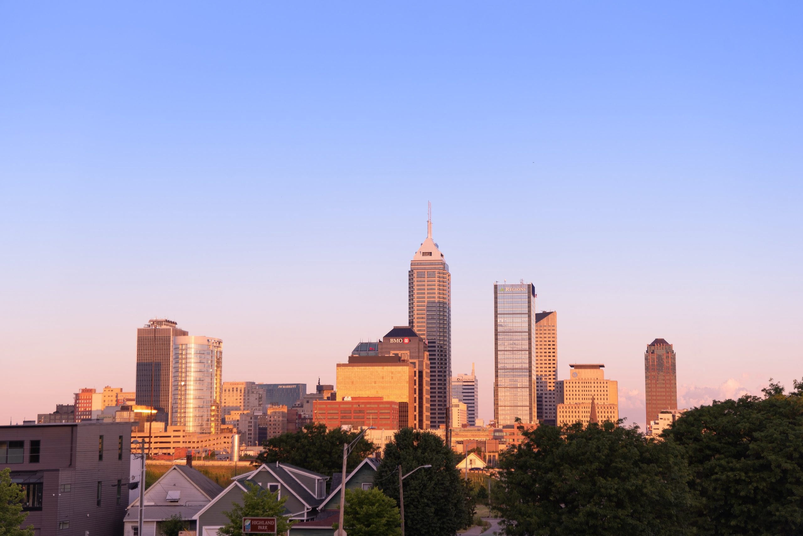 Indianapolis Skyline, KC Cohen Lawyer, 2560x1710 HD Desktop