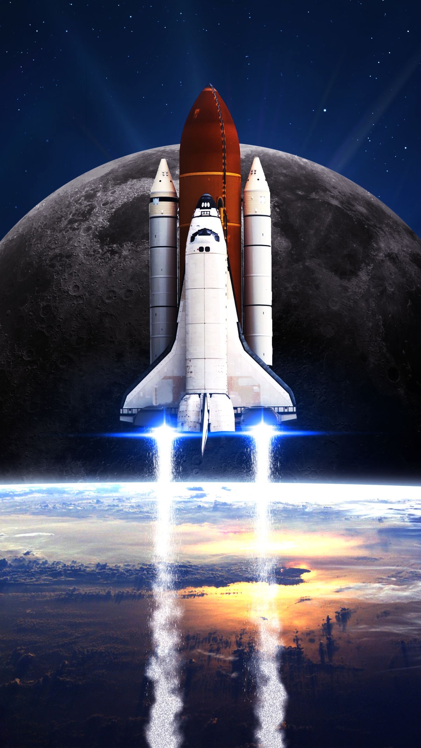 Space shuttle wallpapers, Phone backgrounds, 1440x2560 HD Phone