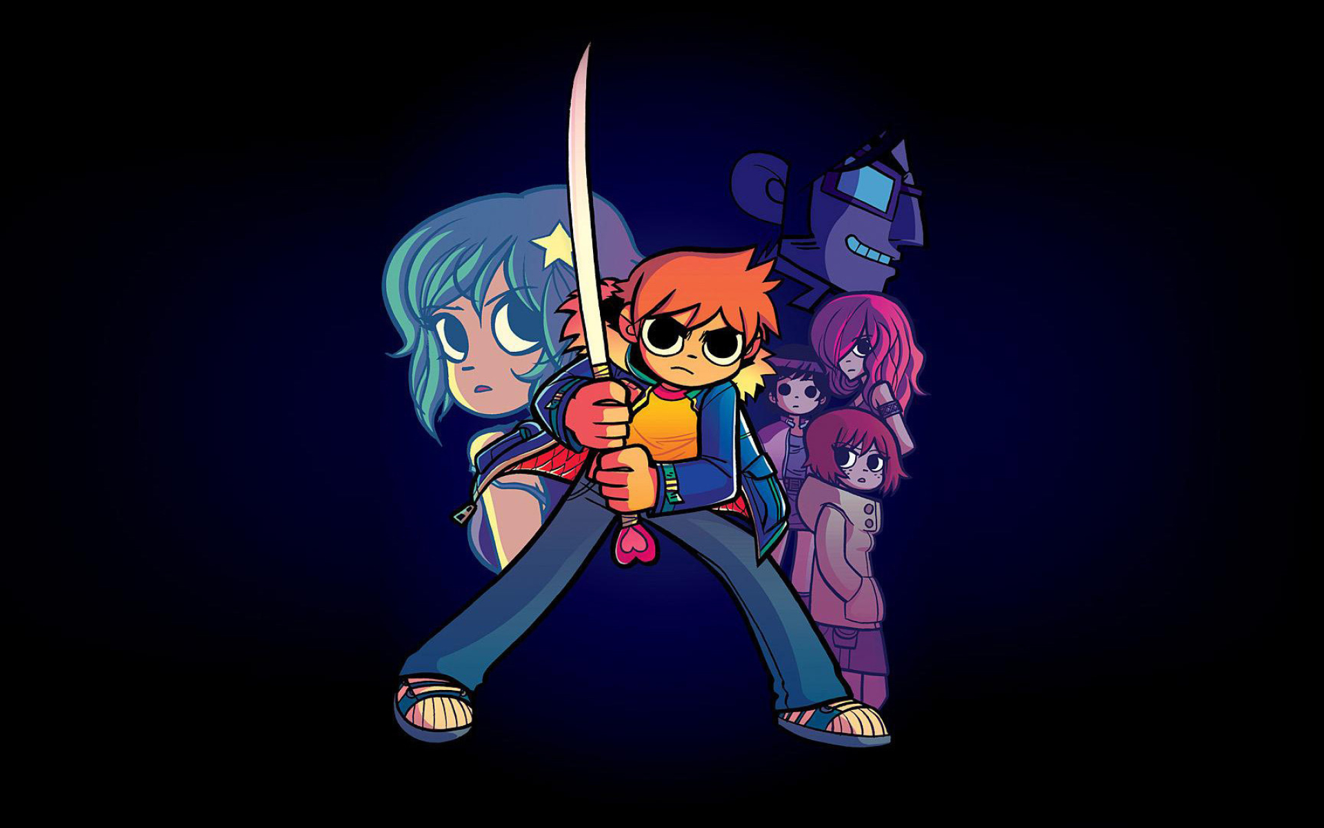 Scott Pilgrim, Movies, The game, Wallpaper game, 1920x1200 HD Desktop