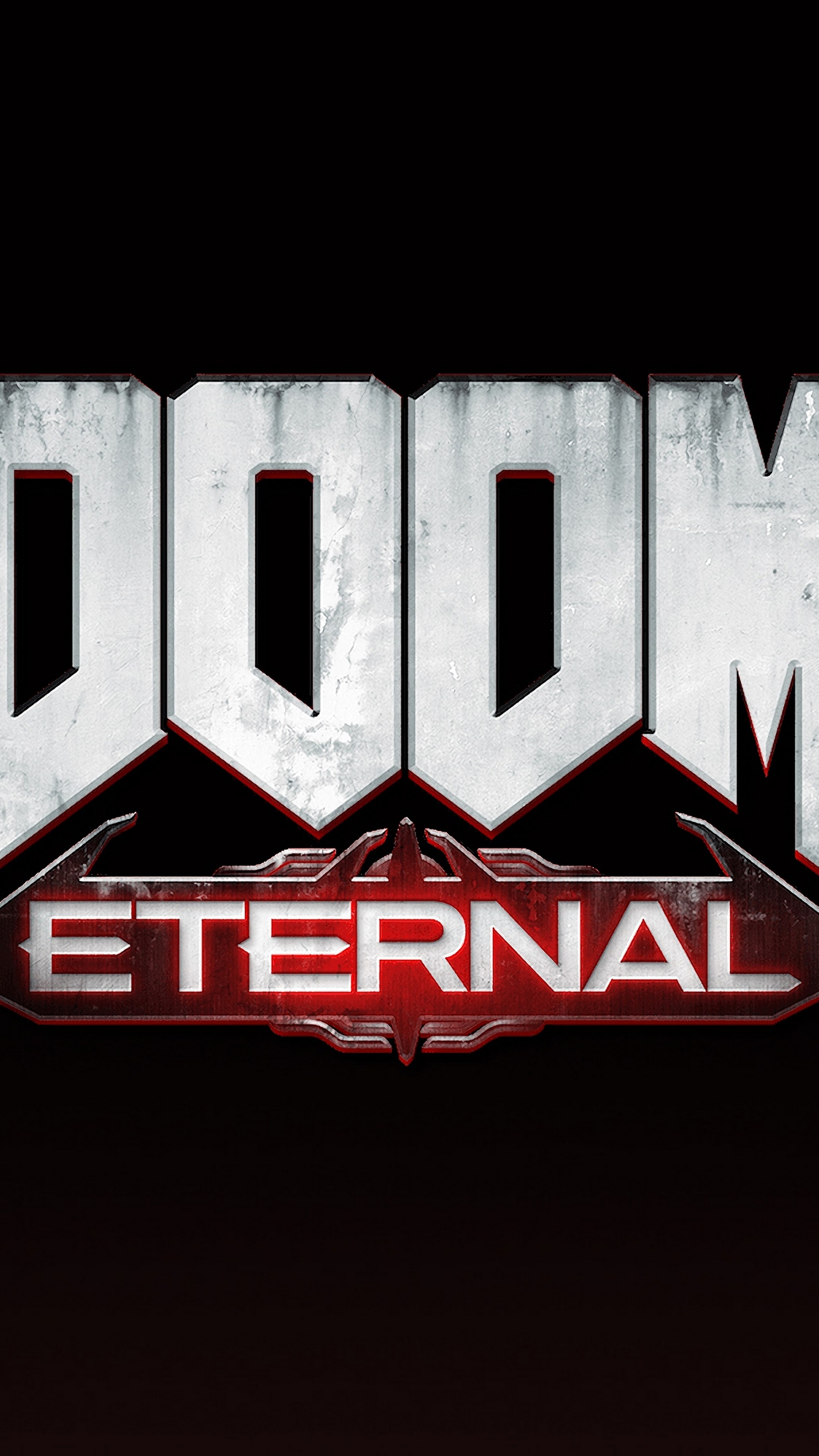 Bethesda, DOOM logo wallpapers, Sinister branding, Intense gaming vibes, 2160x3840 4K Phone